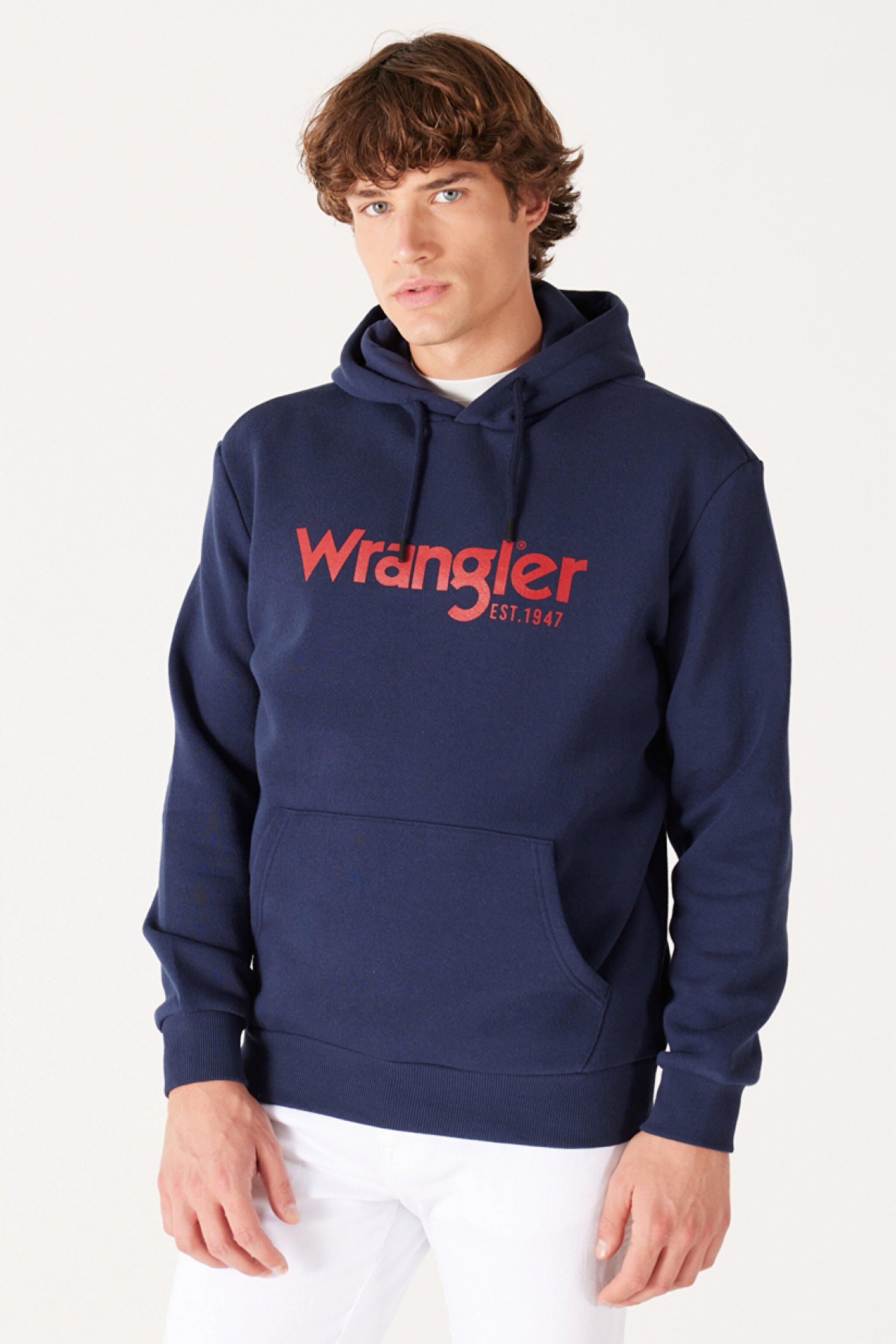 Regular Fit Normal Kesim Kapüşonlu Sweatshirt - Navy-W212339410