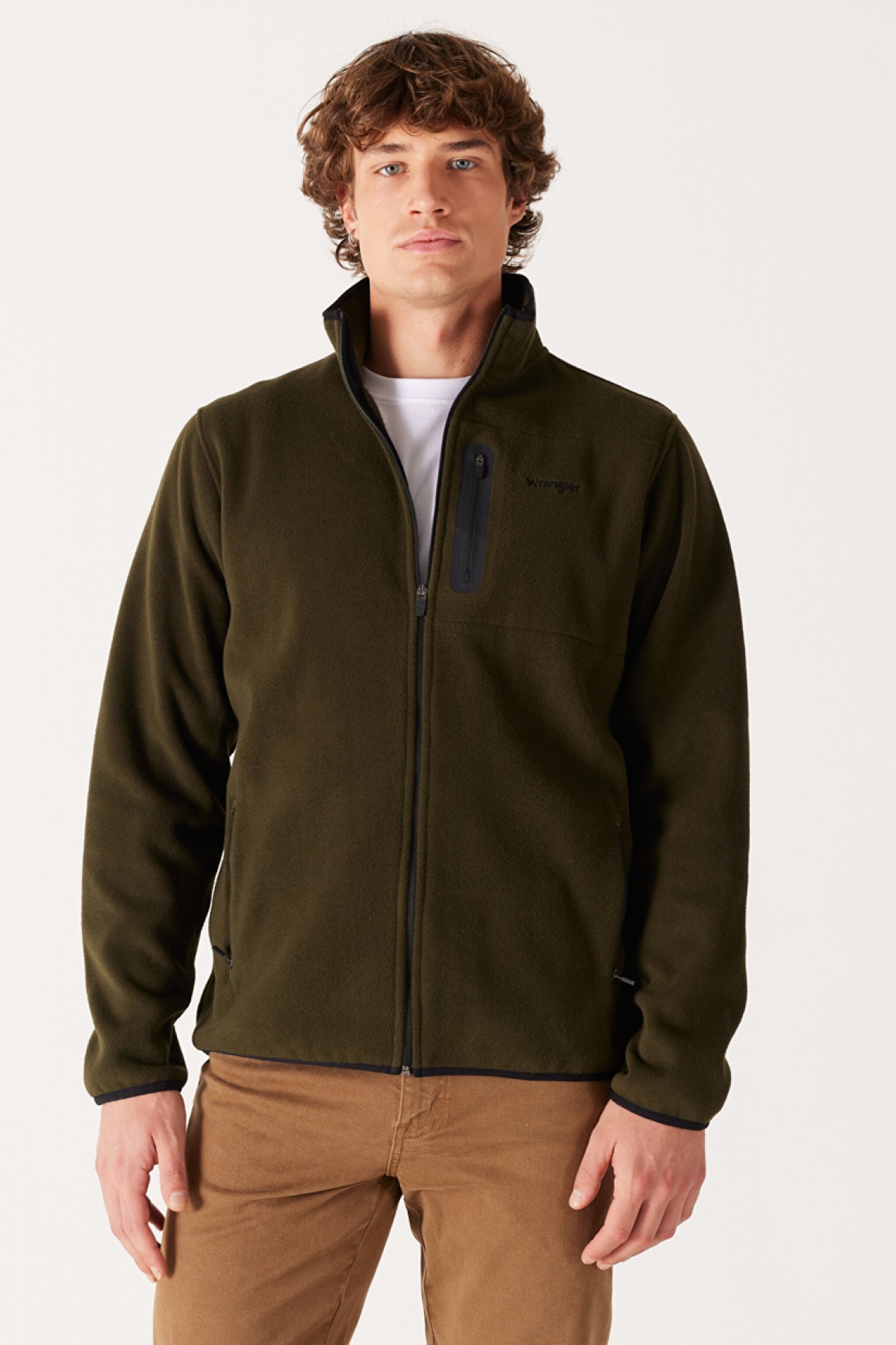 Regular Fit Normal Kesim Polar - Khaki-W212981801 (görsel 2)