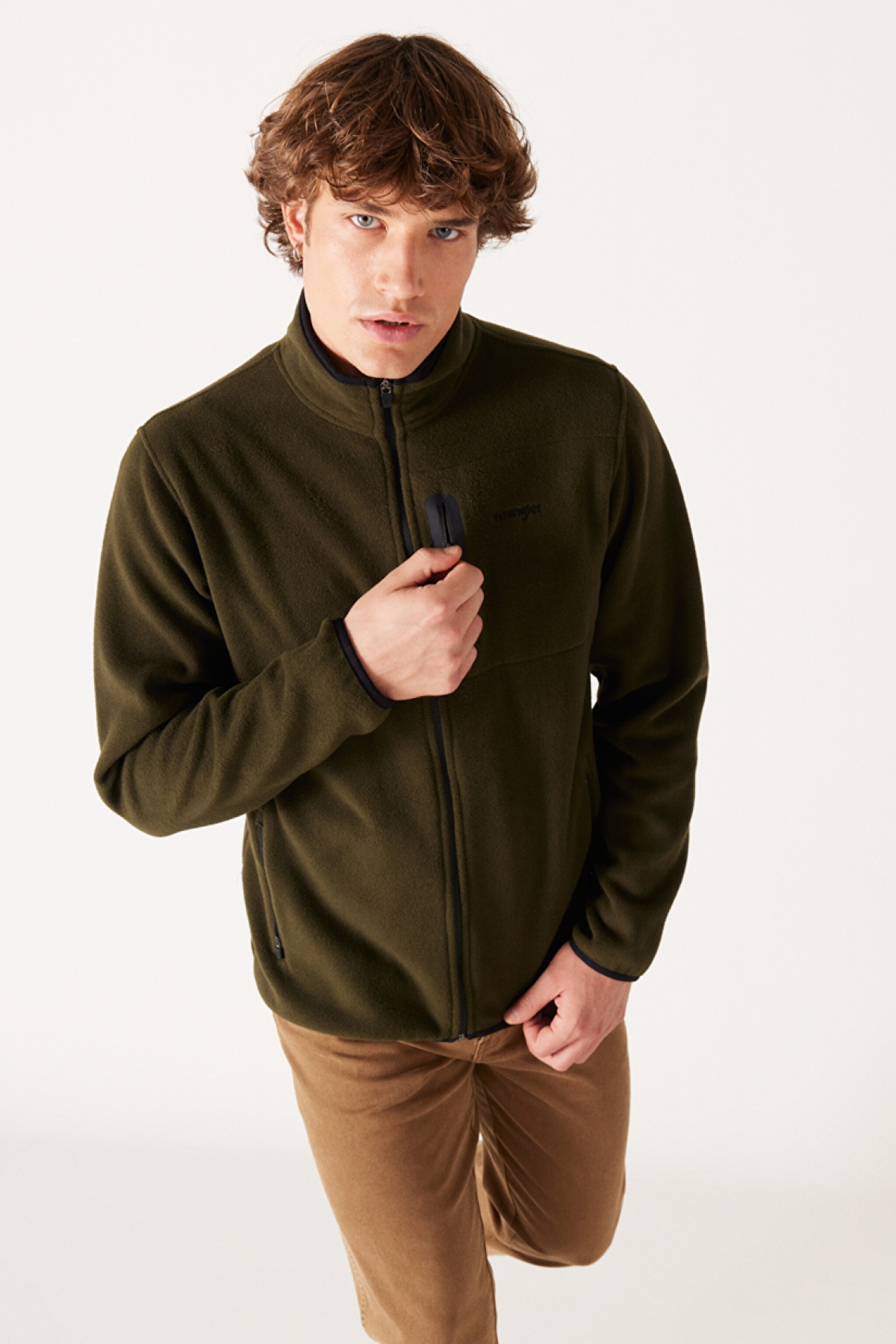 Regular Fit Normal Kesim Polar - Khaki-W212981801 (görsel 4)