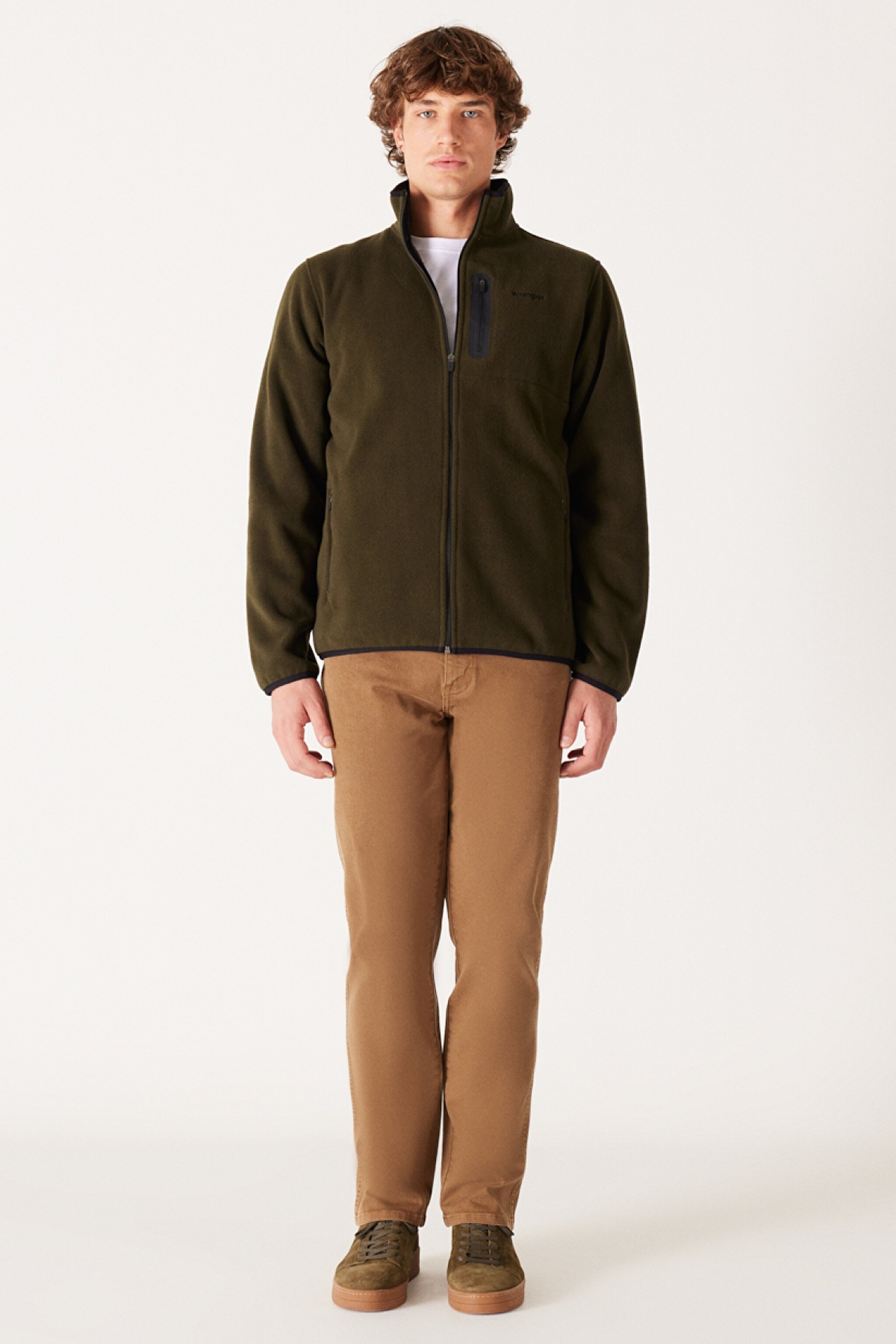 Regular Fit Normal Kesim Polar - Khaki-W212981801 (görsel 7)