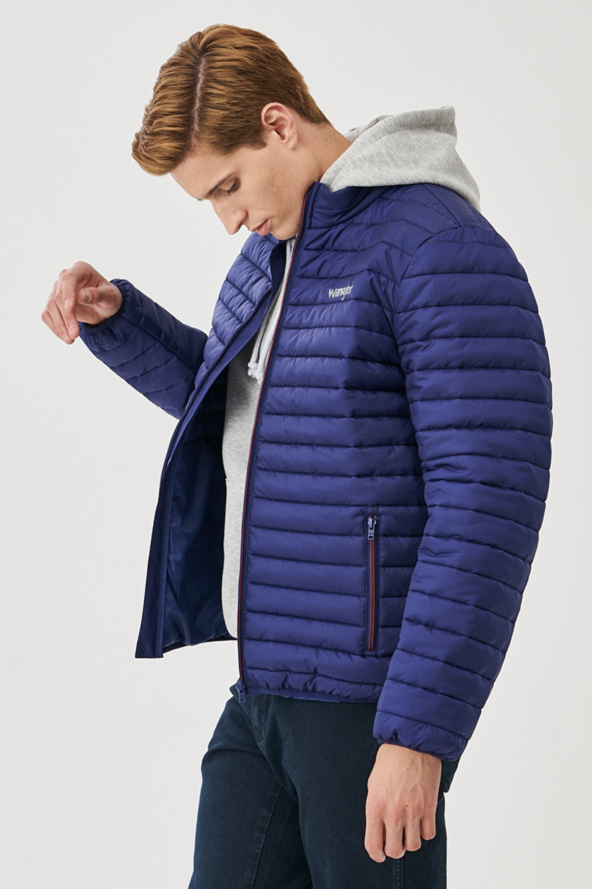 Regular Fit Normal Kesim Mont - Navy-W212986410 (görsel 2)