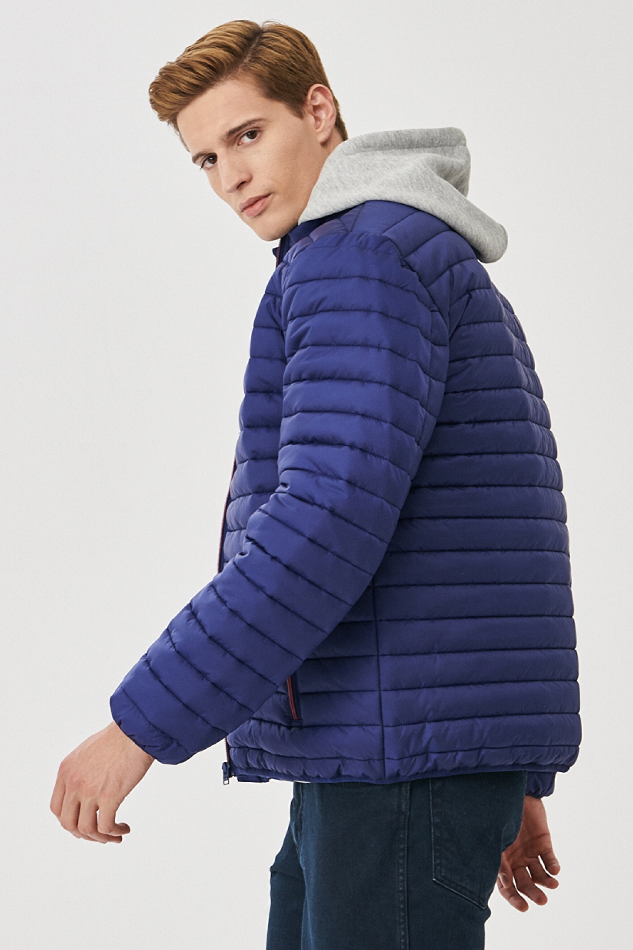 Regular Fit Normal Kesim Mont - Navy-W212986410 (görsel 4)
