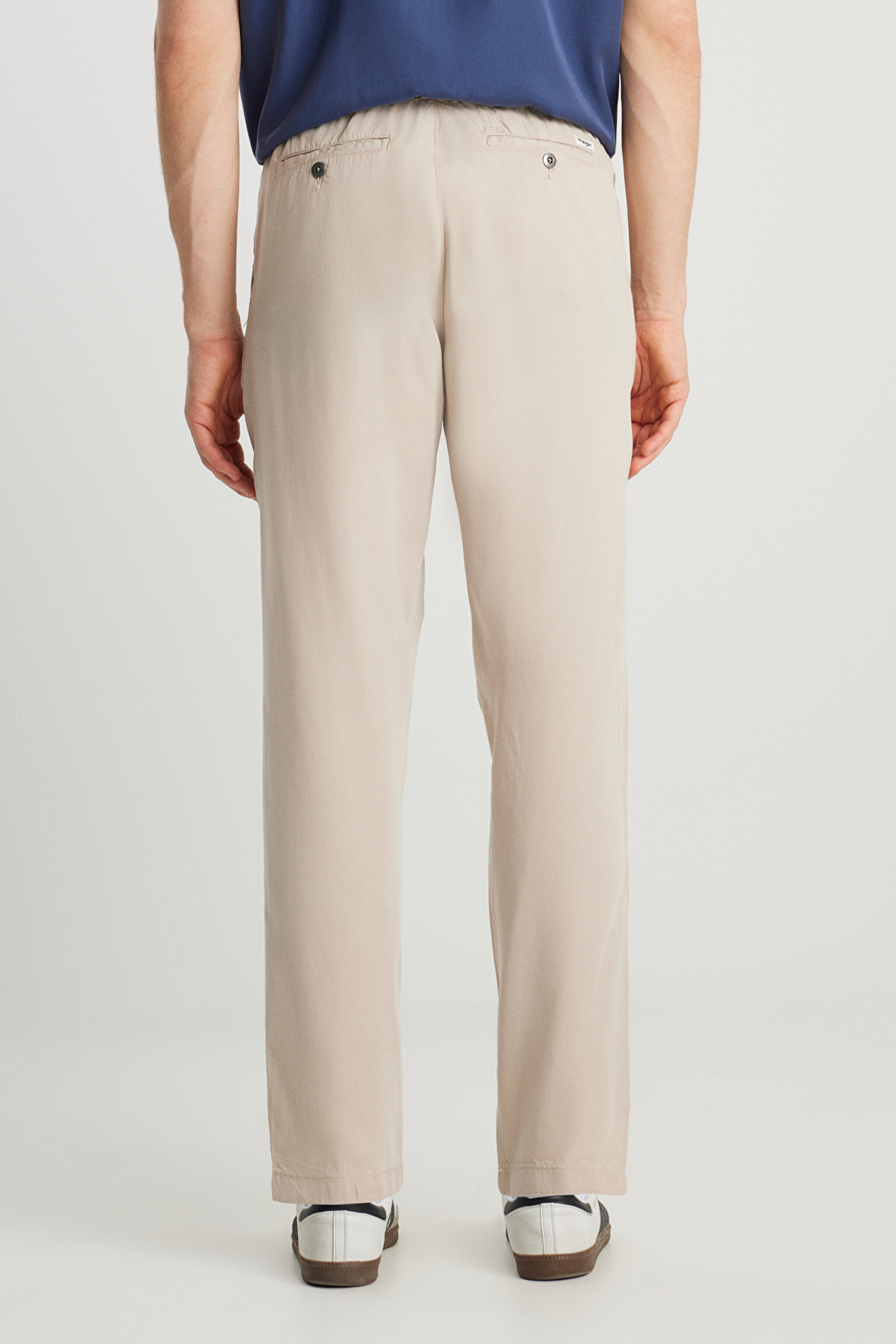 Regular Fit Normal Kesim Normal Bel Düz Paça Taş Rengi Chino