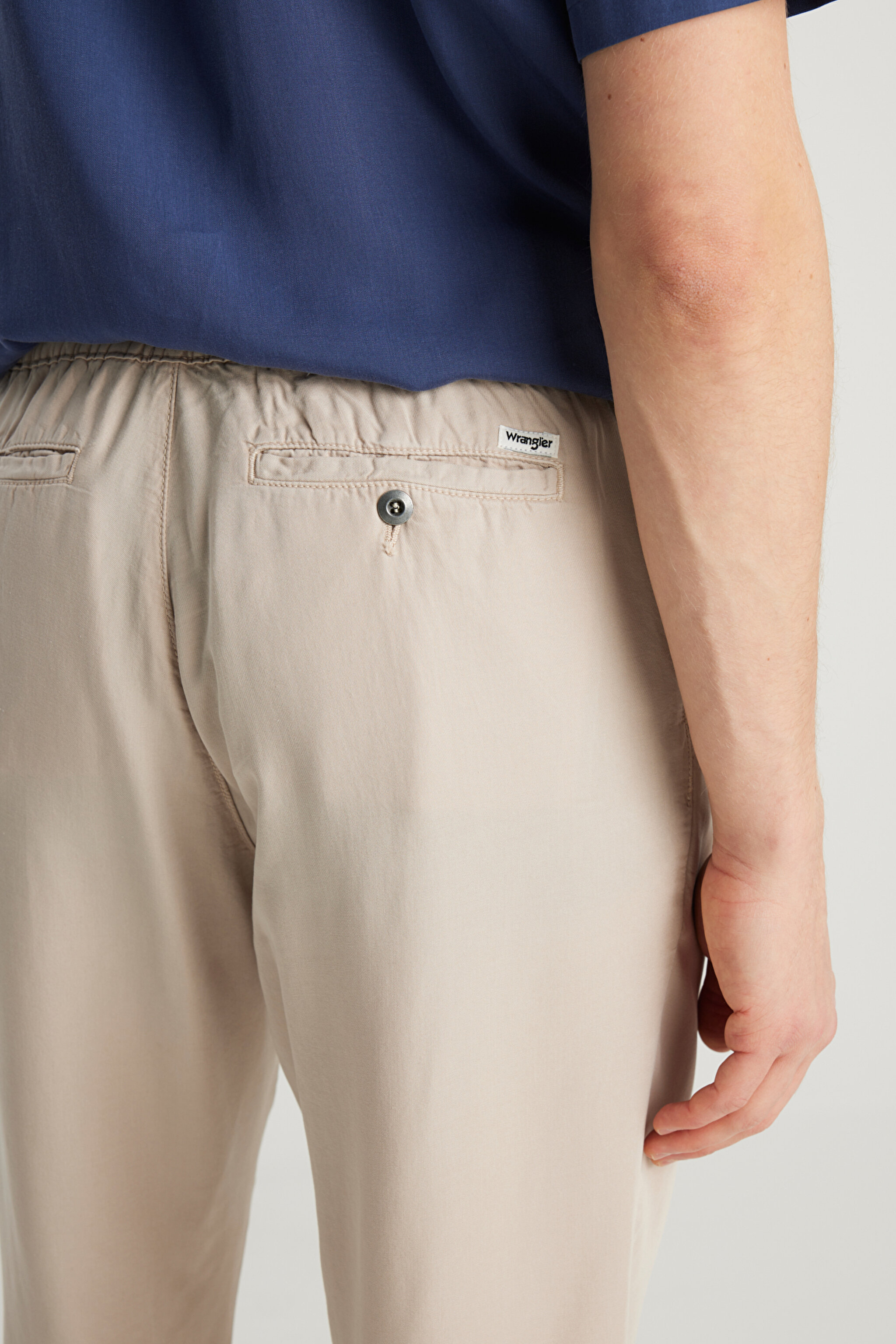 Regular Fit Normal Kesim Normal Bel Düz Paça Taş Rengi Chino Pantolon - Stone-W221266013 (görsel 5)