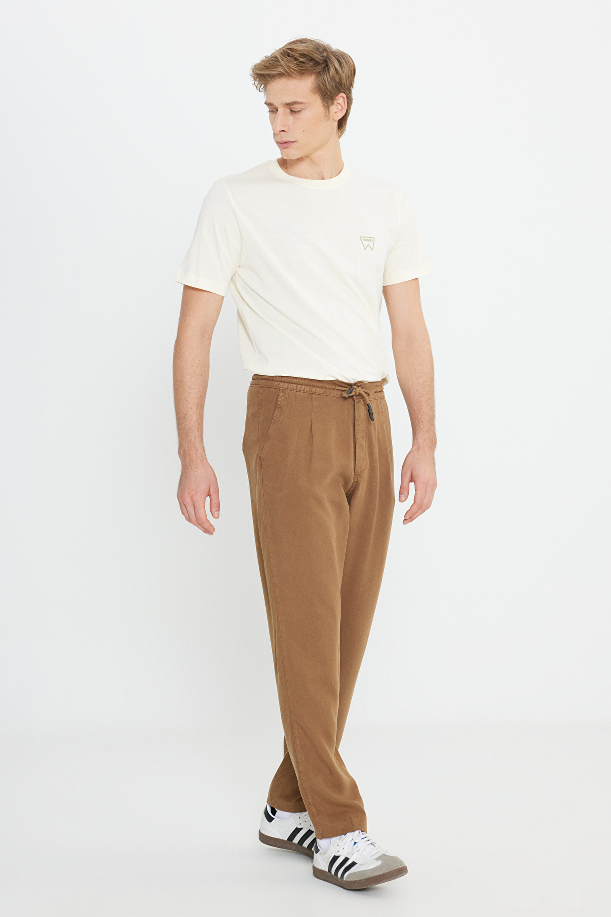 Regular Fit Normal Kesim Normal Bel Düz Paça Camel Chino Pantolon - Camel-W221266211 (görsel 2)