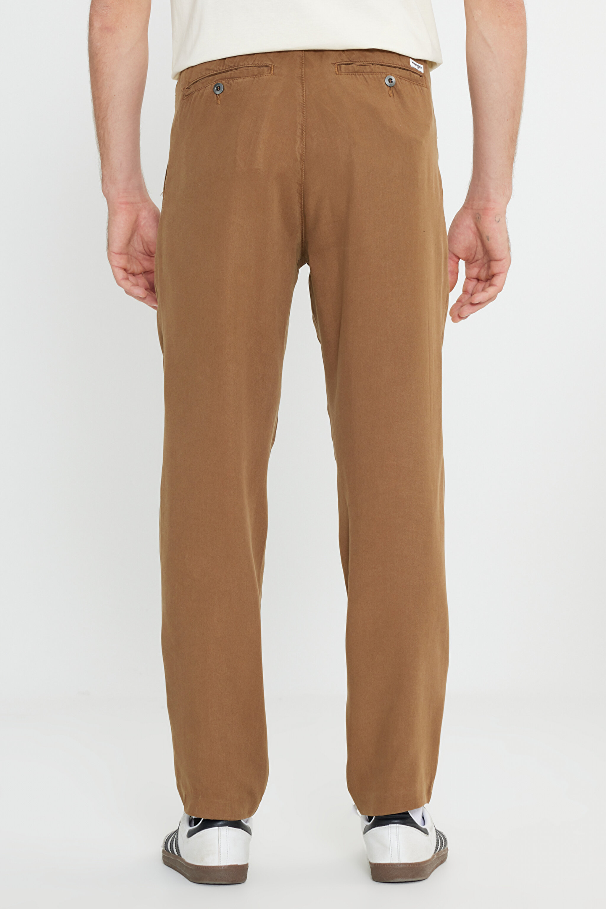 Regular Fit Normal Kesim Normal Bel Düz Paça Camel Chino Pantolon - Camel-W221266211 (görsel 4)