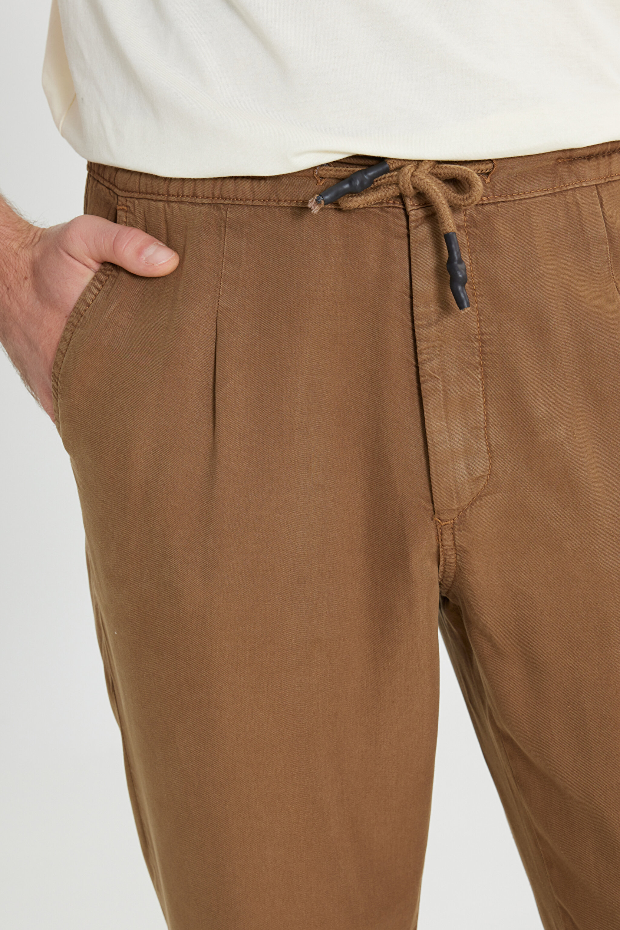 Regular Fit Normal Kesim Normal Bel Düz Paça Camel Chino Pantolon - Camel-W221266211 (görsel 5)