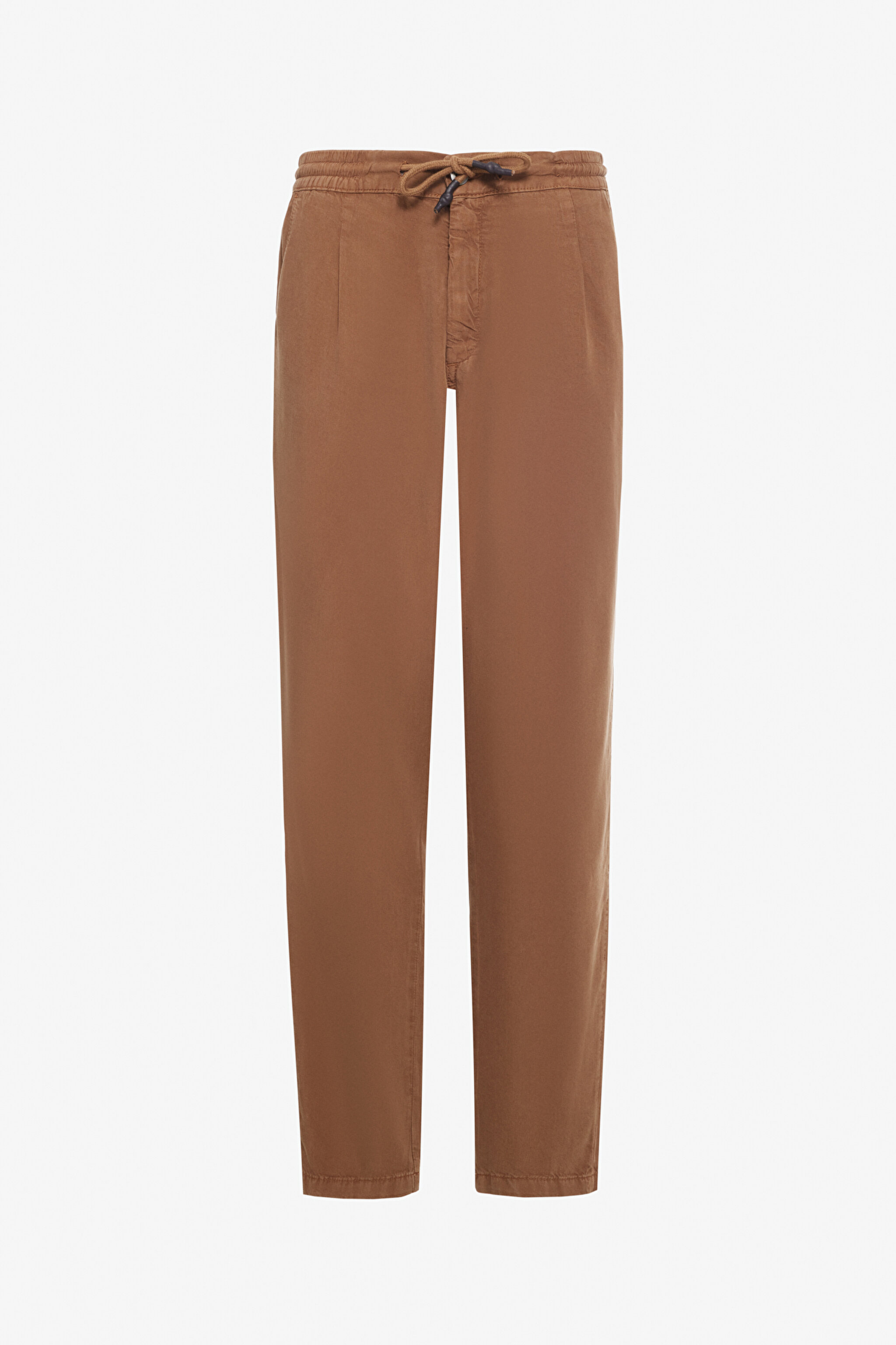 Regular Fit Normal Kesim Normal Bel Düz Paça Camel Chino Pantolon - Camel-W221266211 (görsel 6)