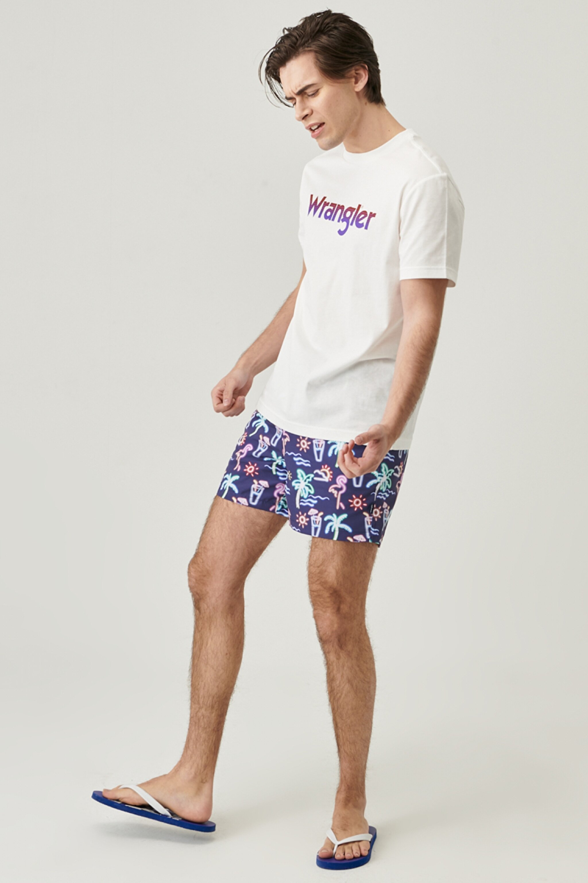 Regular Fit Normal Kesim Şort Mayo - Navy-W221431410 (görsel 3)