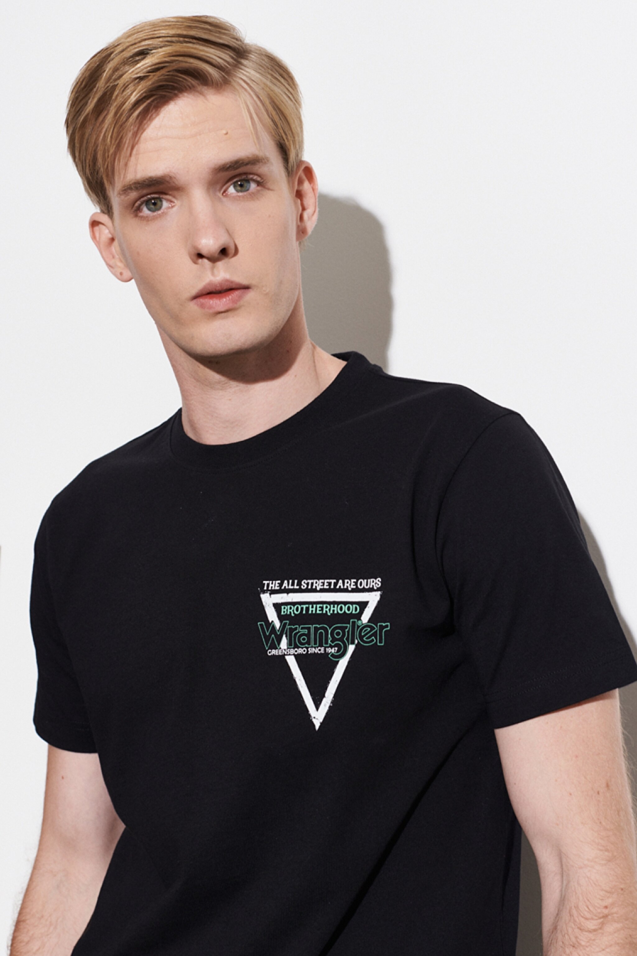 Regular Fit Normal Kesim %100 Pamuk Bisiklet Yaka Siyah Tişört - Black-W221482001 (görsel 4)