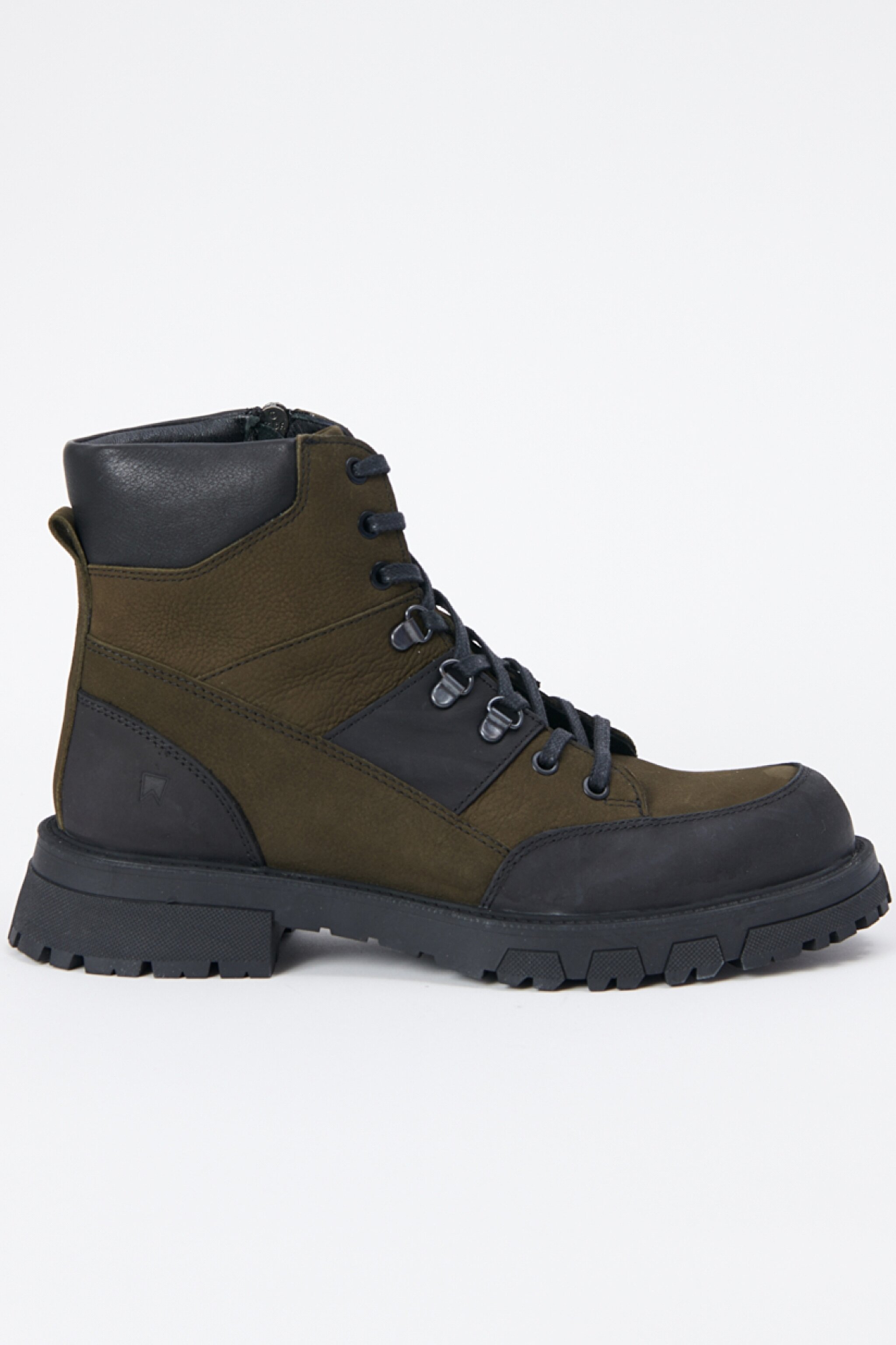%100 Deri Haki Postal Bot - Khaki-W222285801 (görsel 2)