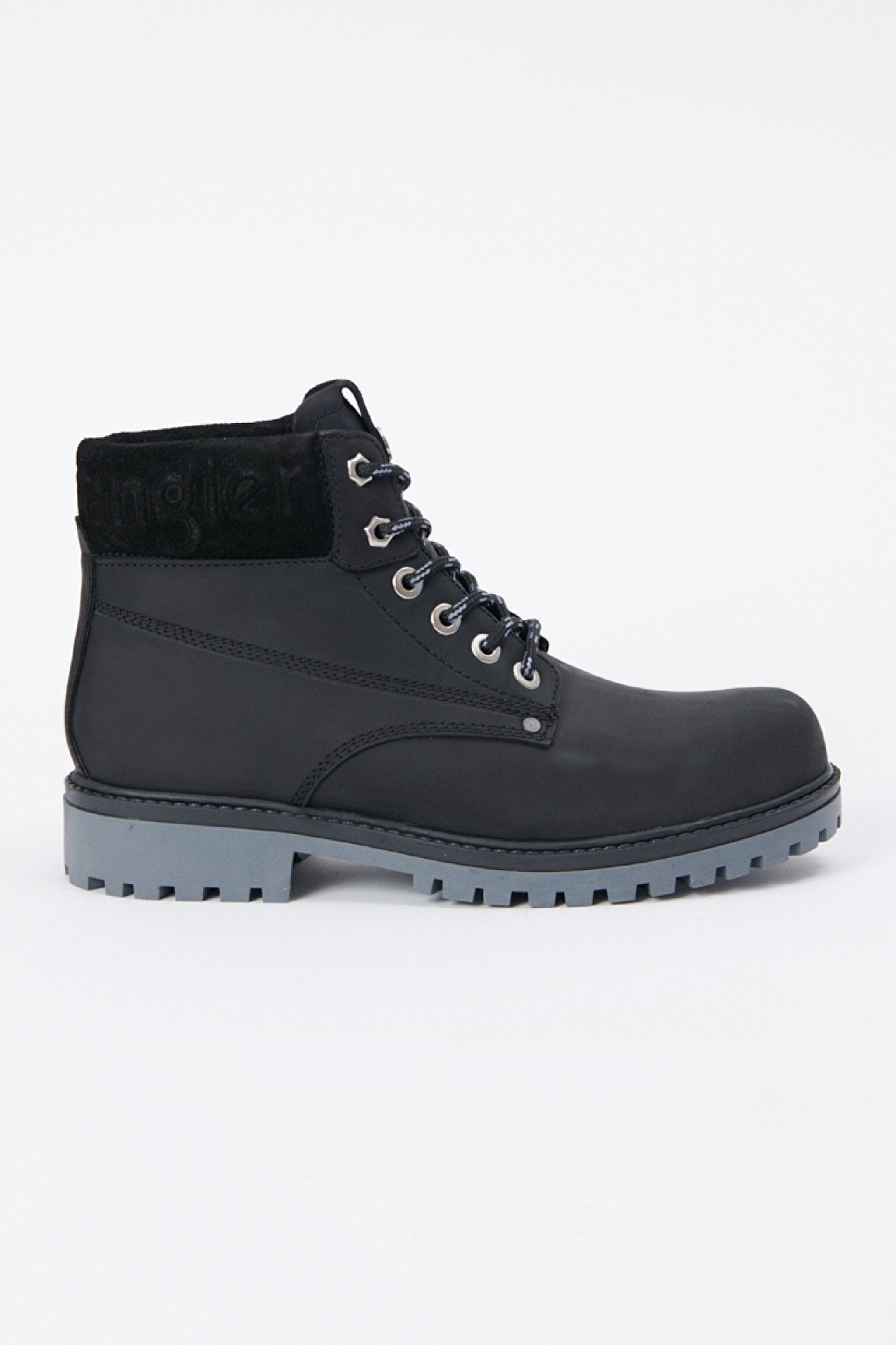 %100 Deri Siyah Nubuk Casual Bot - Black-W222428001 (görsel 2)