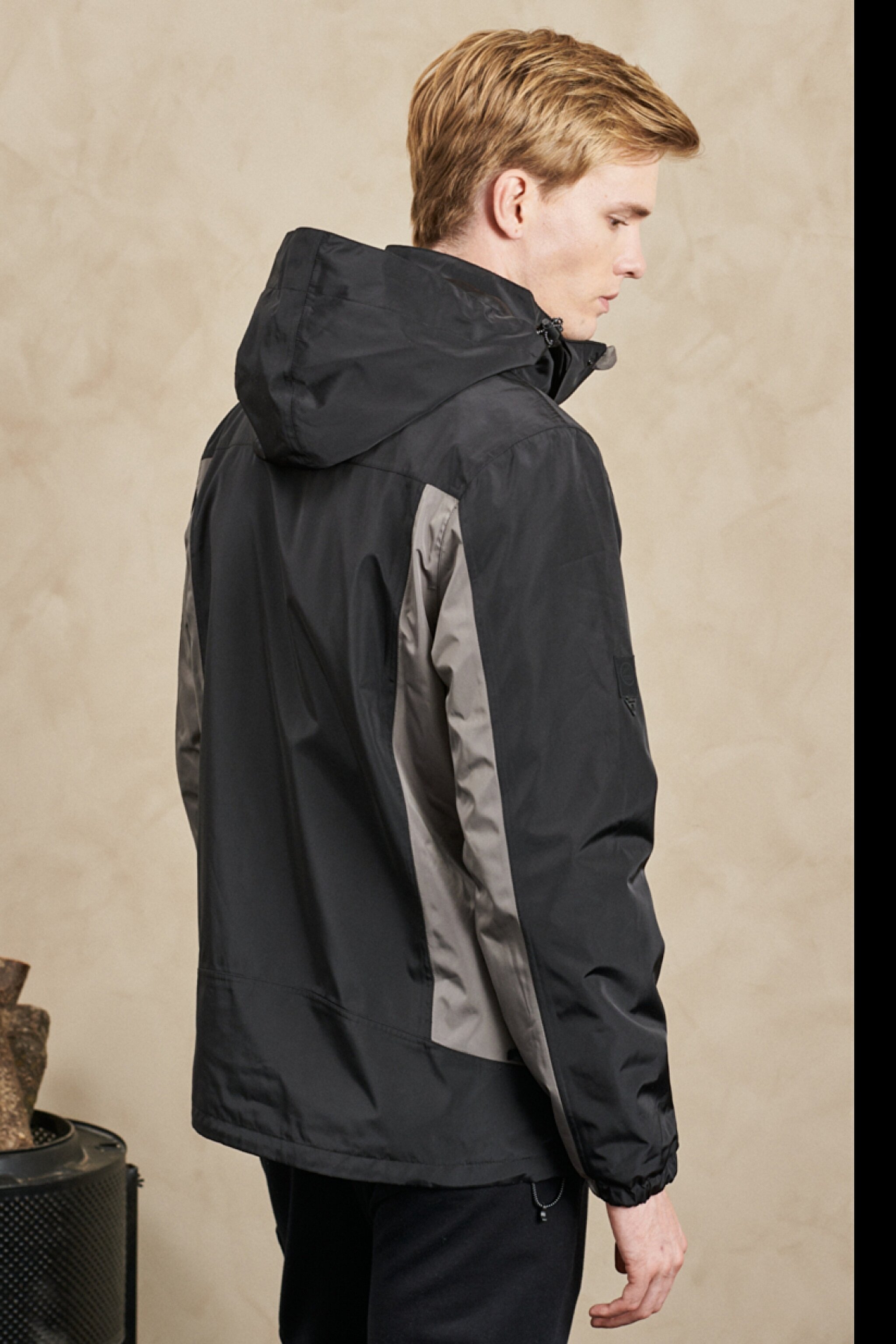 All Terrain Gear Regular Fit Normal Kesim Kapüşonlu Siyah Parka Ceket - Black-W222539001 (görsel 6)