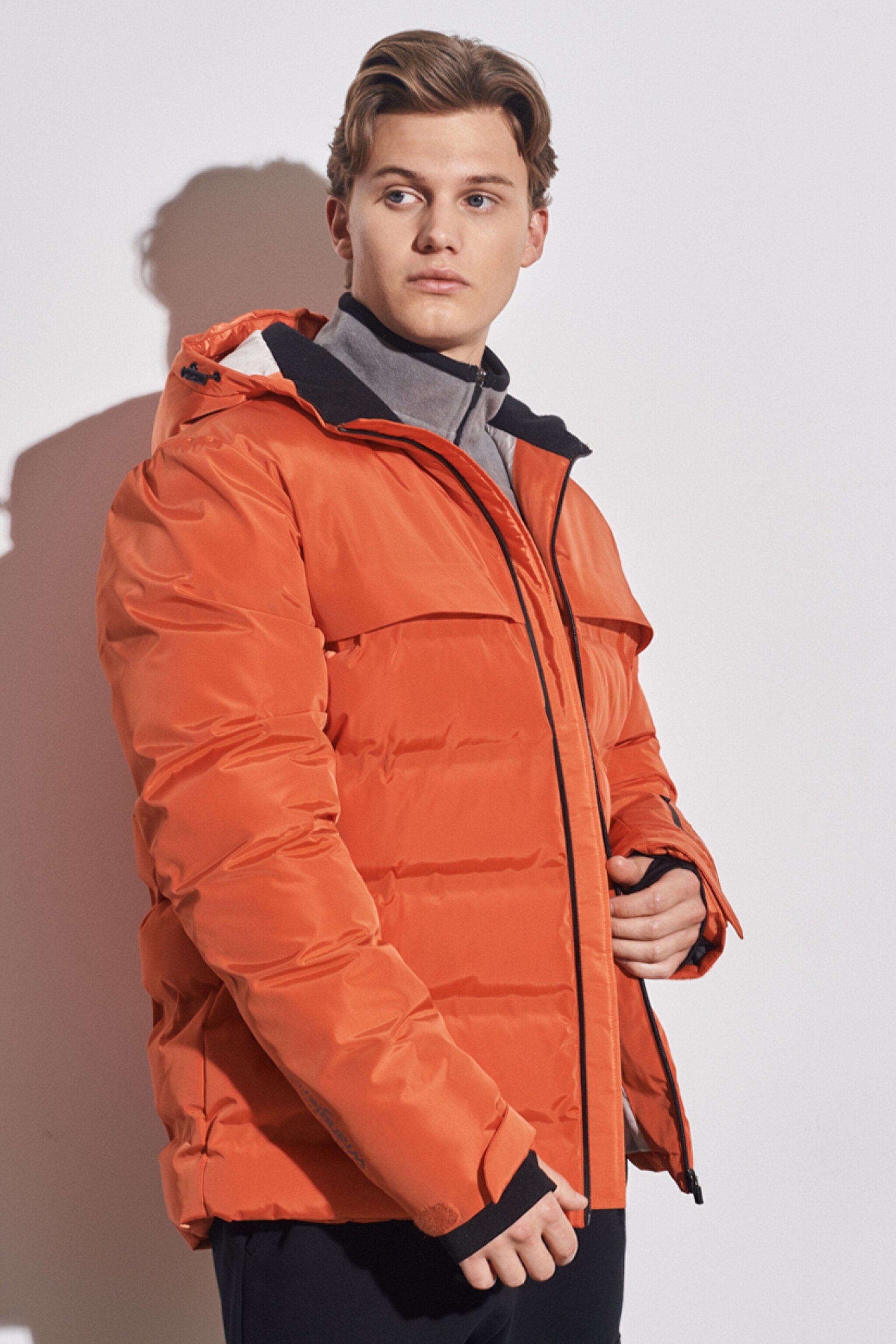 All Terrain Gear Regular Fit Kapüşonlu Turuncu Şişme Mont - Orange-W222547700 (görsel 2)