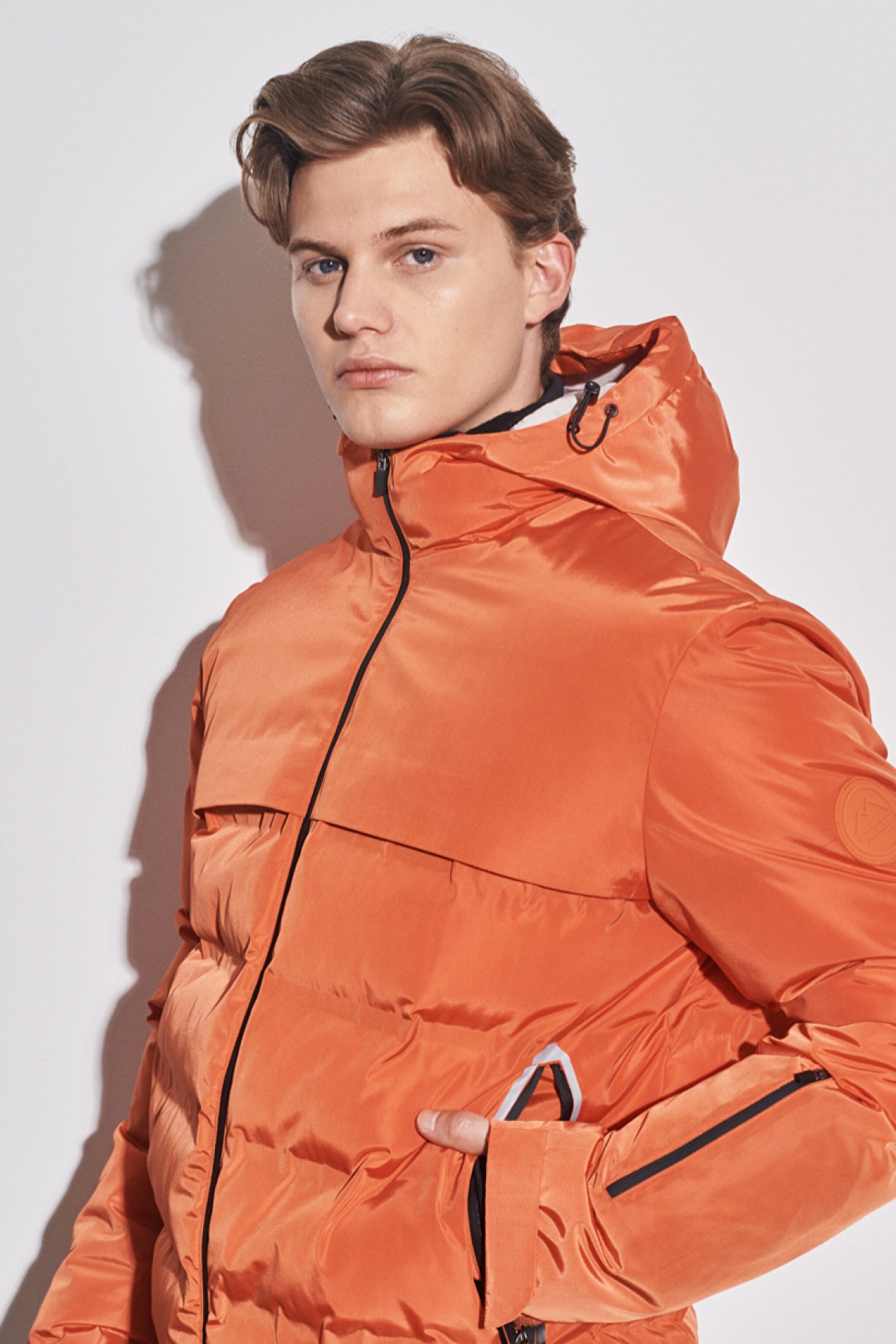 All Terrain Gear Regular Fit Kapüşonlu Turuncu Şişme Mont - Orange-W222547700 (görsel 3)