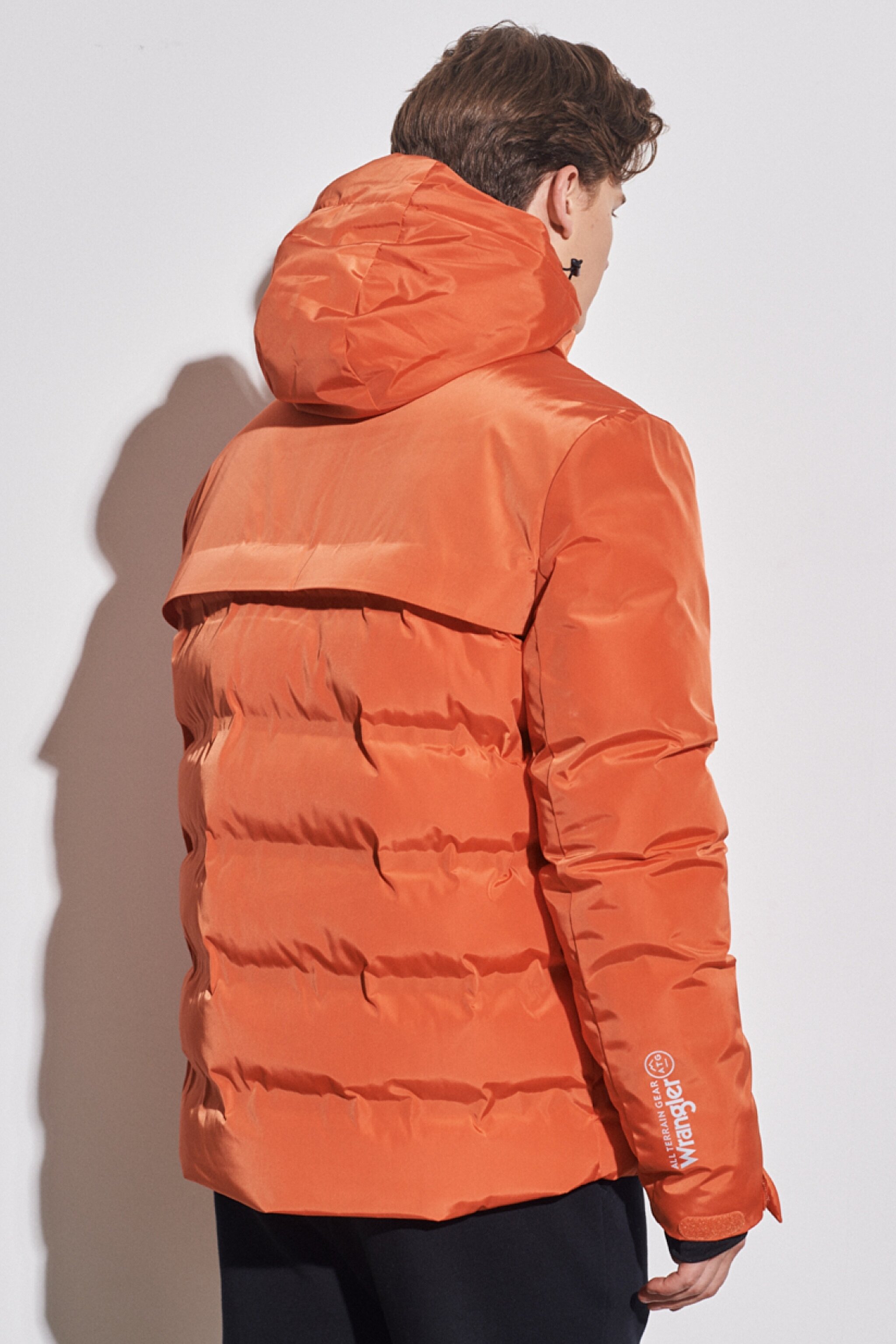 All Terrain Gear Regular Fit Kapüşonlu Turuncu Şişme Mont - Orange-W222547700 (görsel 8)