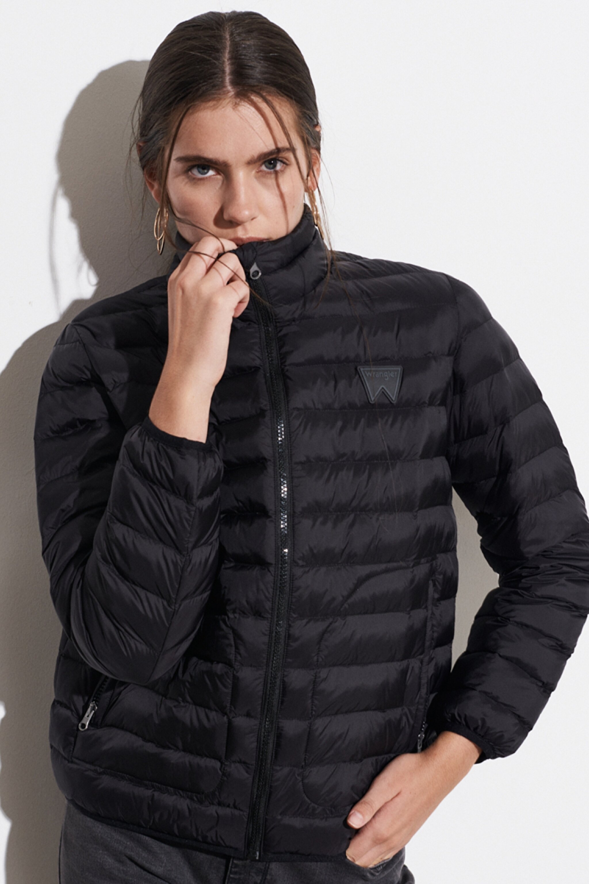 Regular Fit Normal Kesim Siyah Şişme Mont - Black-W222563001