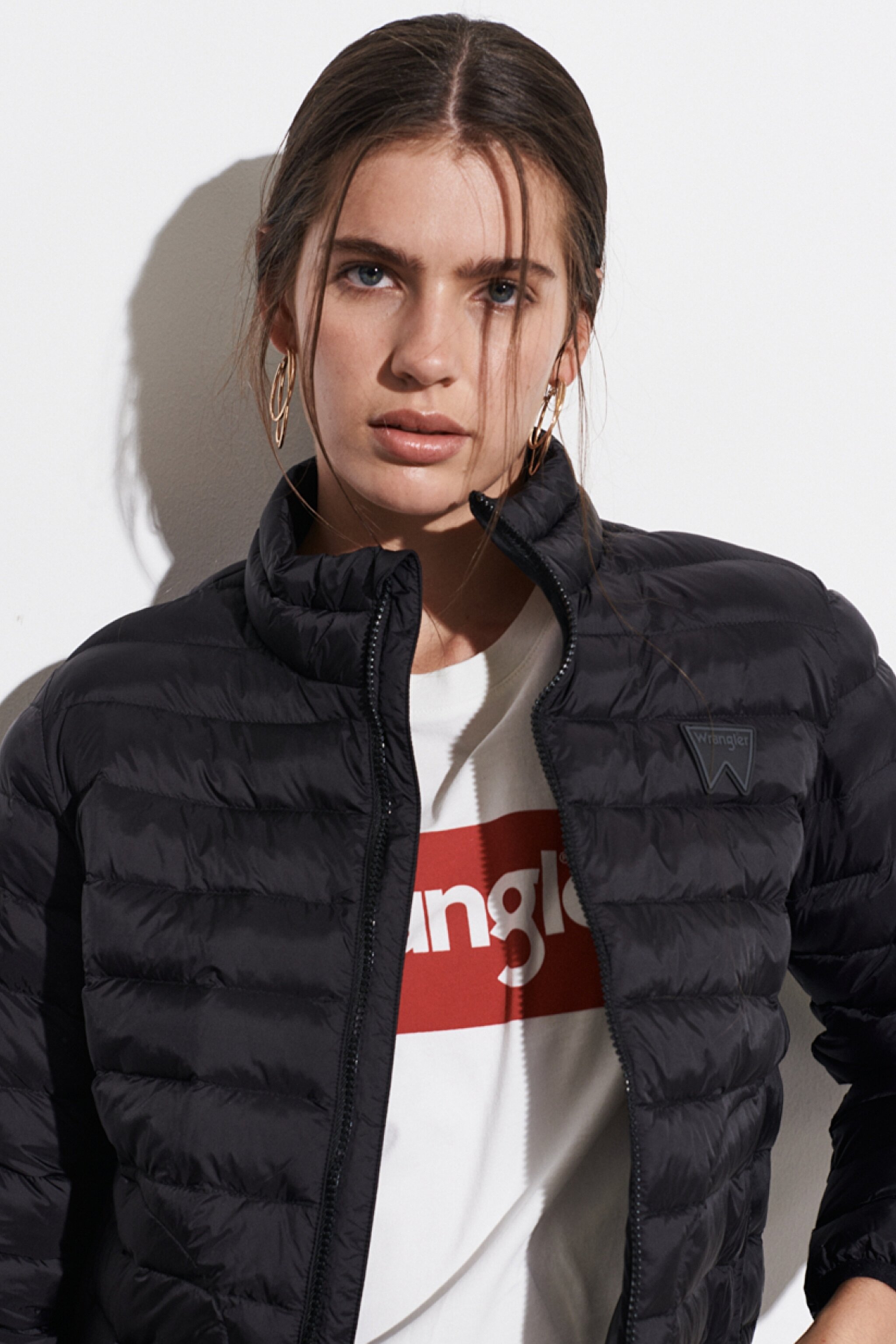 Regular Fit Normal Kesim Siyah Şişme Mont - Black-W222563001 (görsel 3)