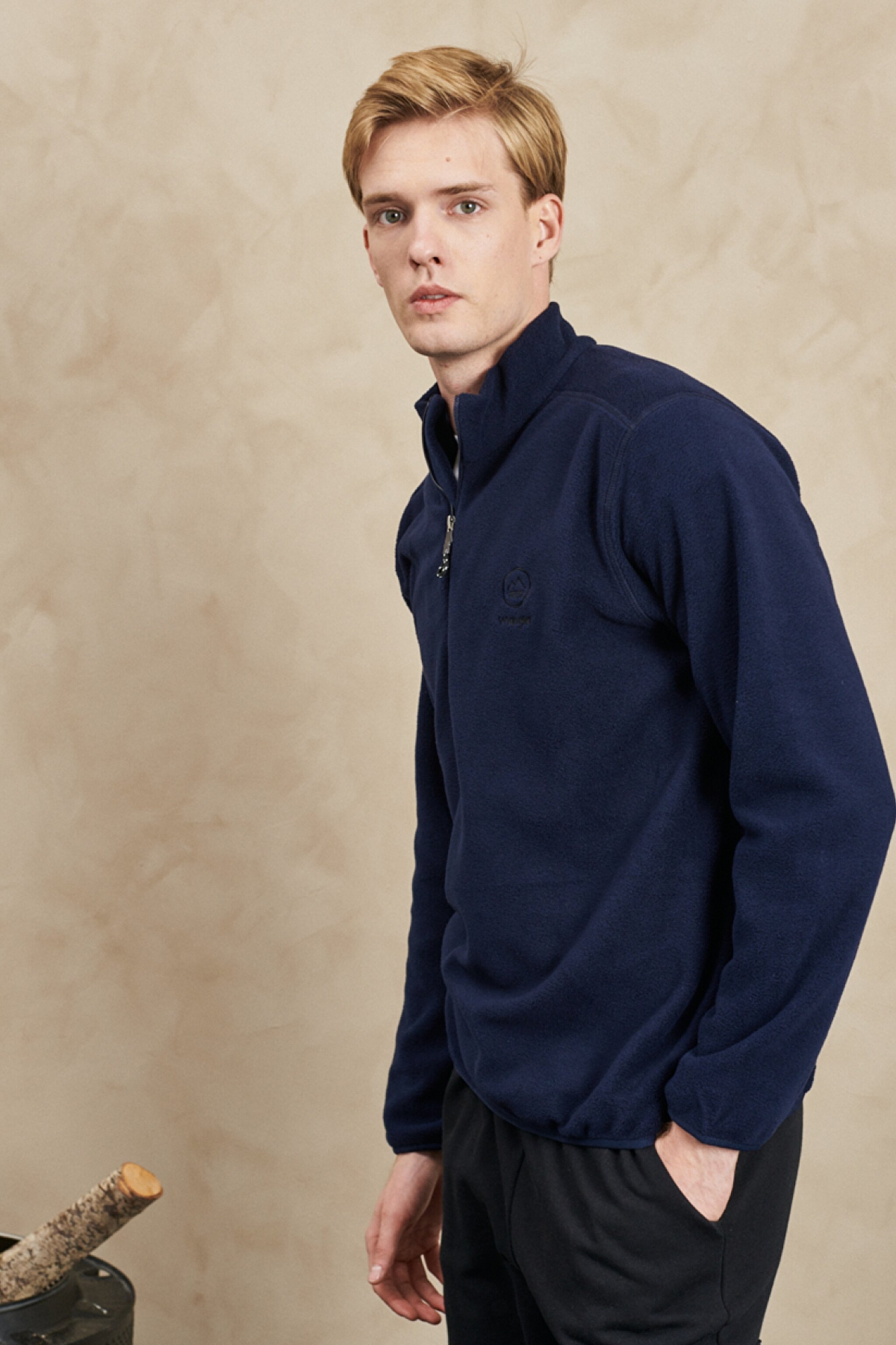 All Terrain Gear Regular Fit Yarım Fermuarlı Lacivert Polar - Navy-W222573410 (görsel 4)
