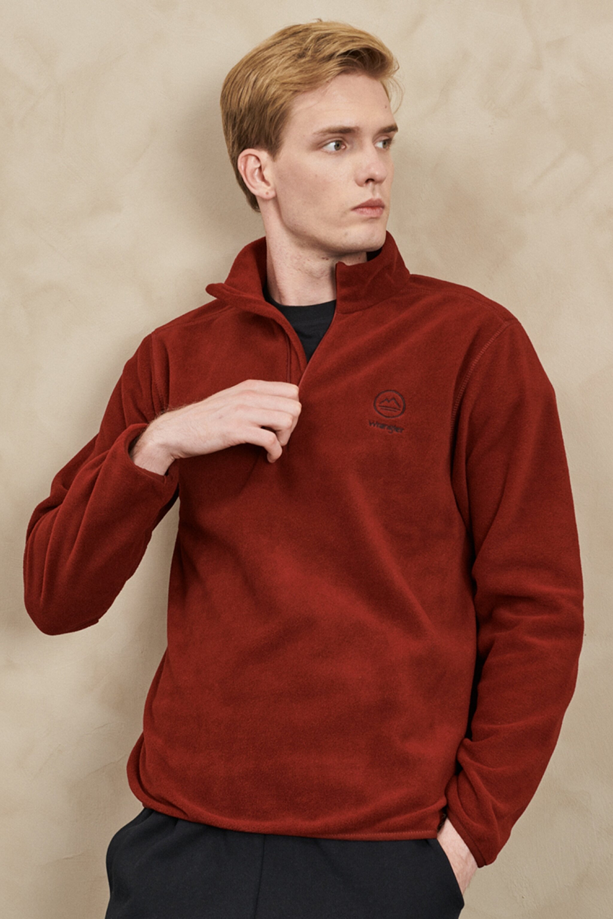 All Terrain Gear Regular Fit Yarım Fermuarlı Bordo Polar - Wine-W222573810
