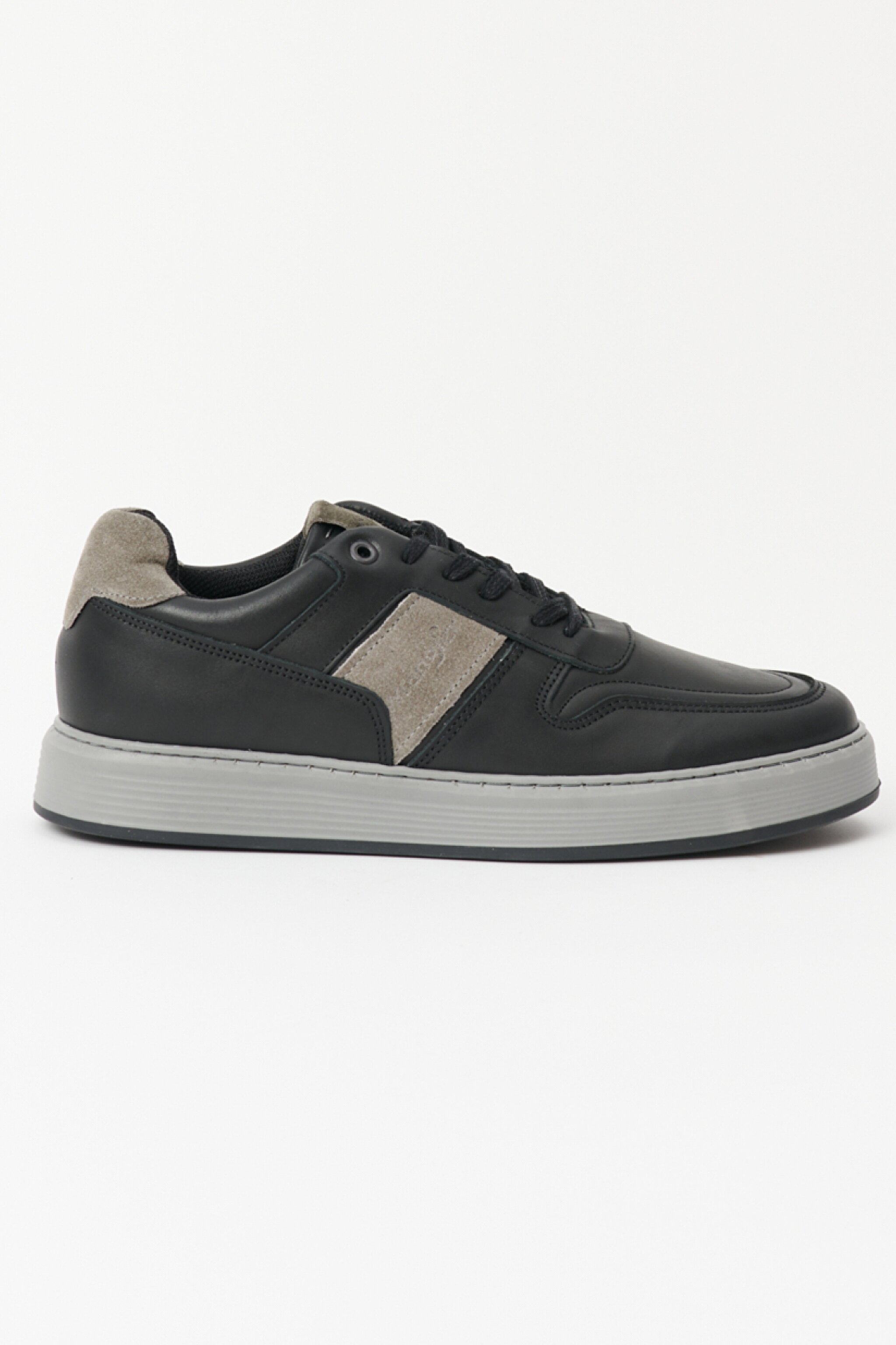 %100 Deri Sneaker Ayakkabı - Black-W222RDS001 (görsel 2)