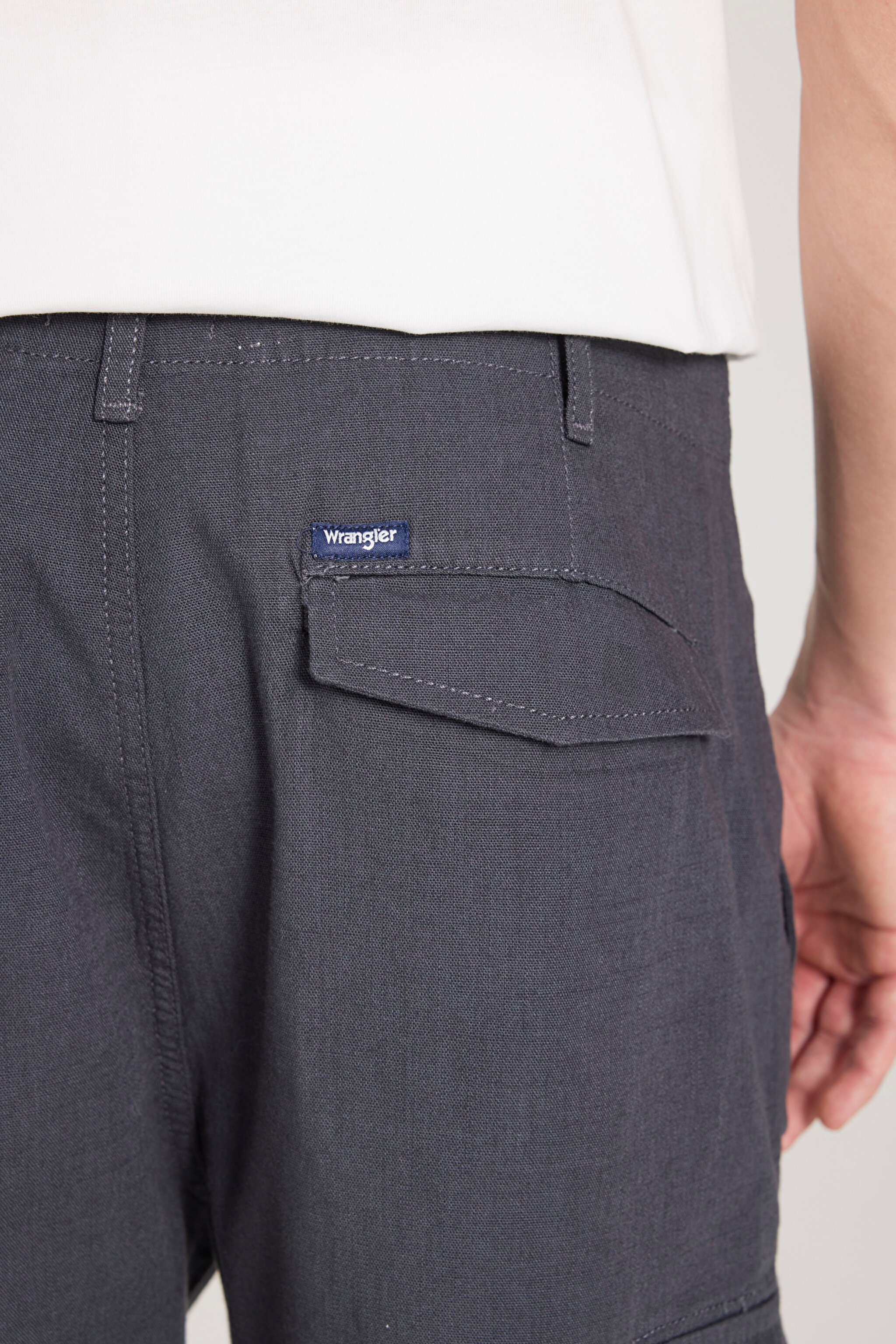 Regular Fit Normal Kesim %100 Pamuk Normal Bel Antrasit Şort - Anthracite-W231091003 (görsel 3)