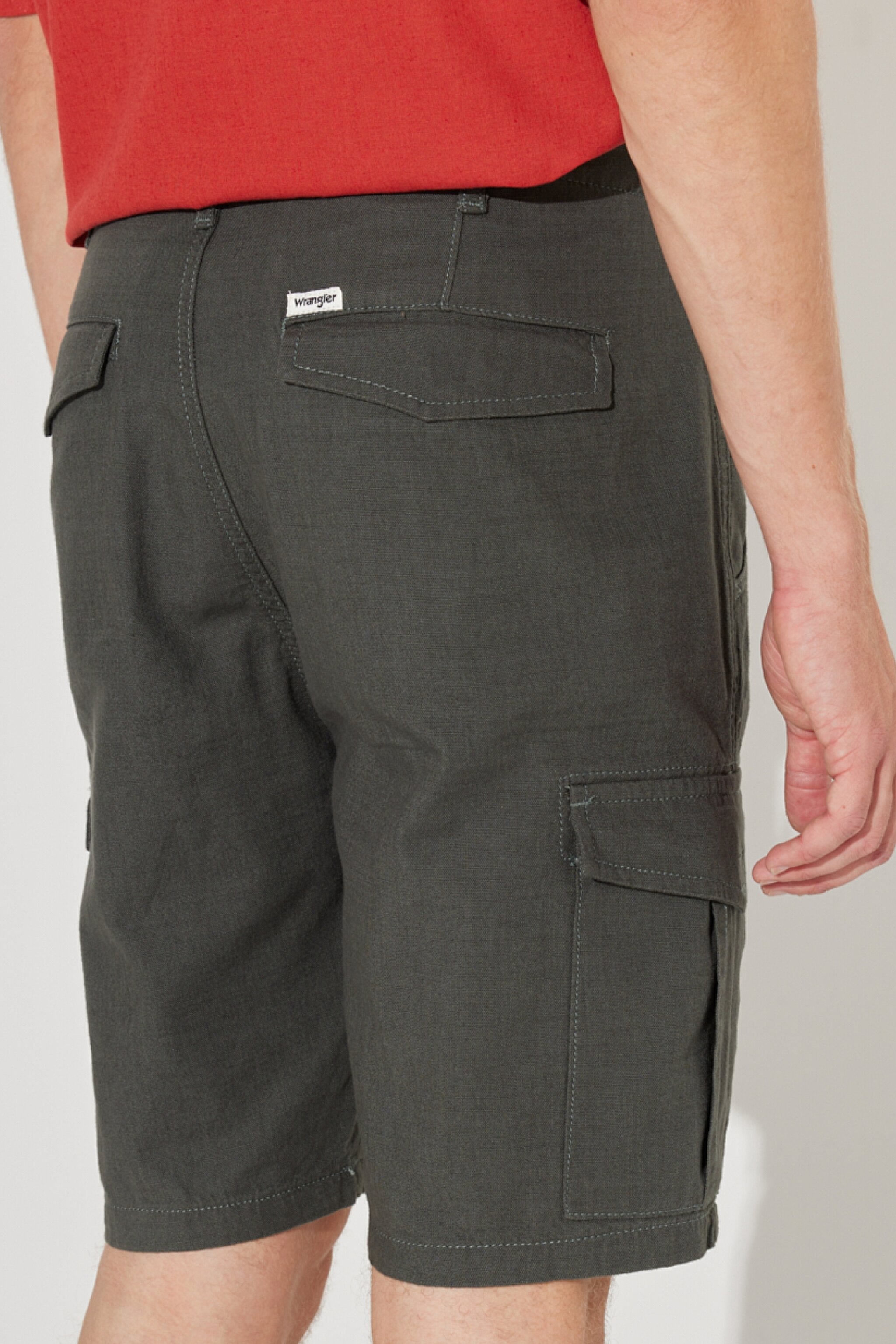 Regular Fit Normal Kesim %100 Pamuk Normal Bel Haki Şort - Khaki-W231091801 (görsel 6)