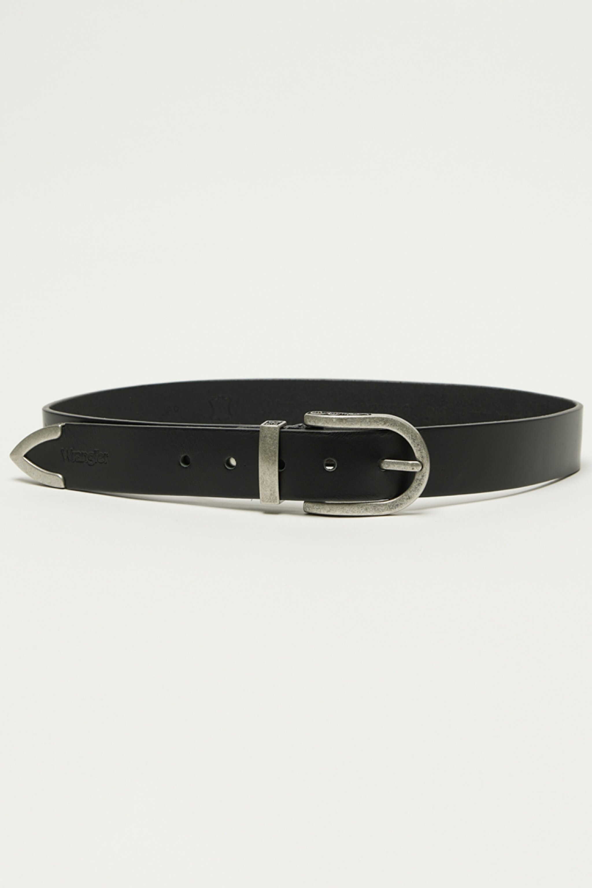 %100 Deri Siyah Kemer - Black-W231319001
