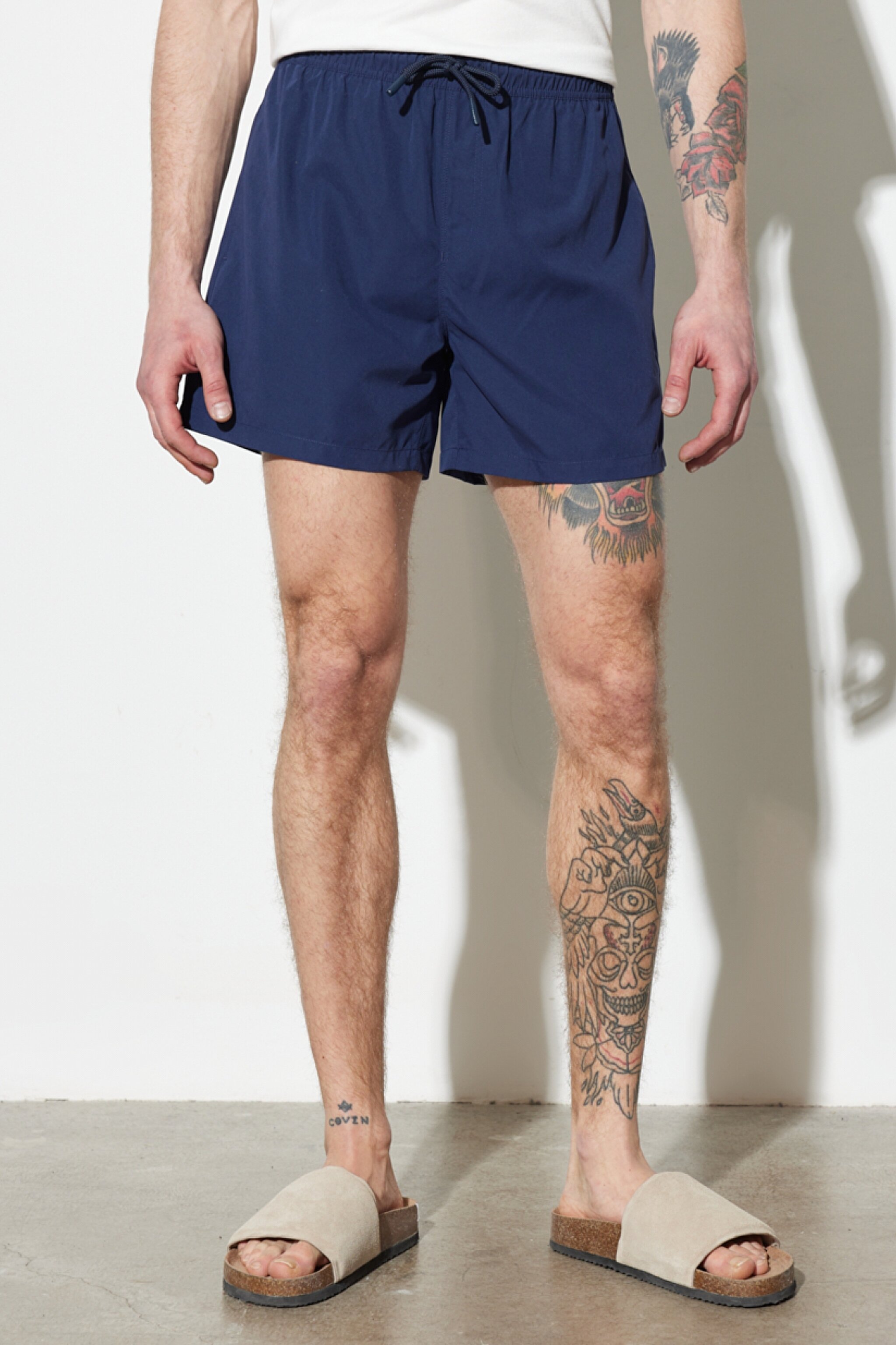 Regular Fit Normal Kesim Normal Bel Lacivert Deniz Şortu - Navy-W231577410