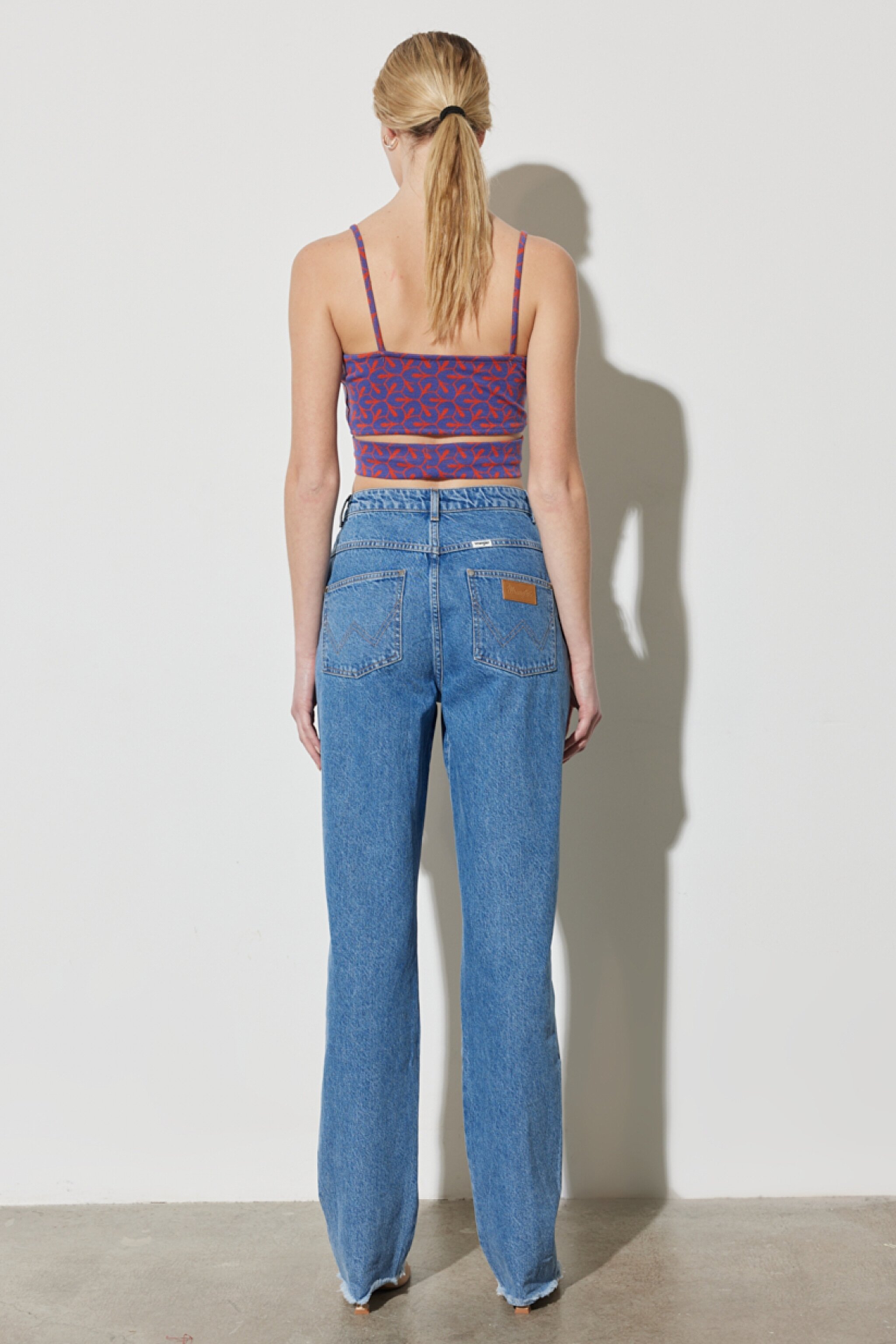 Straight Fit Düz Kesim %100 Pamuk Normal Bel Açık Mavi Jean Kot Pantolon - Light Blue-W231633404 (görsel 7)