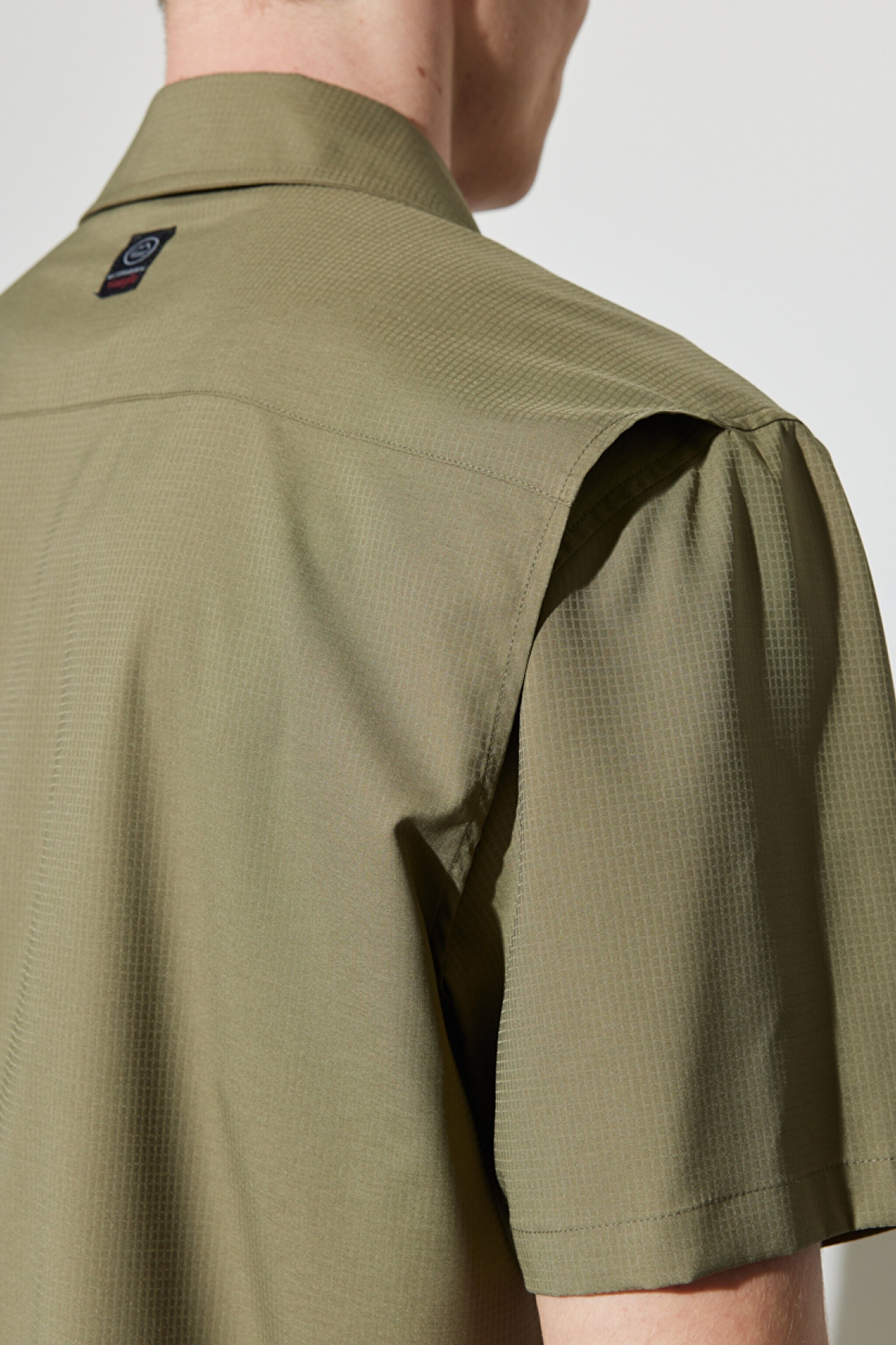 All Terrain Gear Regular Fit Normal Kesim Esnek Haki Kısa Kollu Gömlek - Khaki-W231704801 (görsel 5)