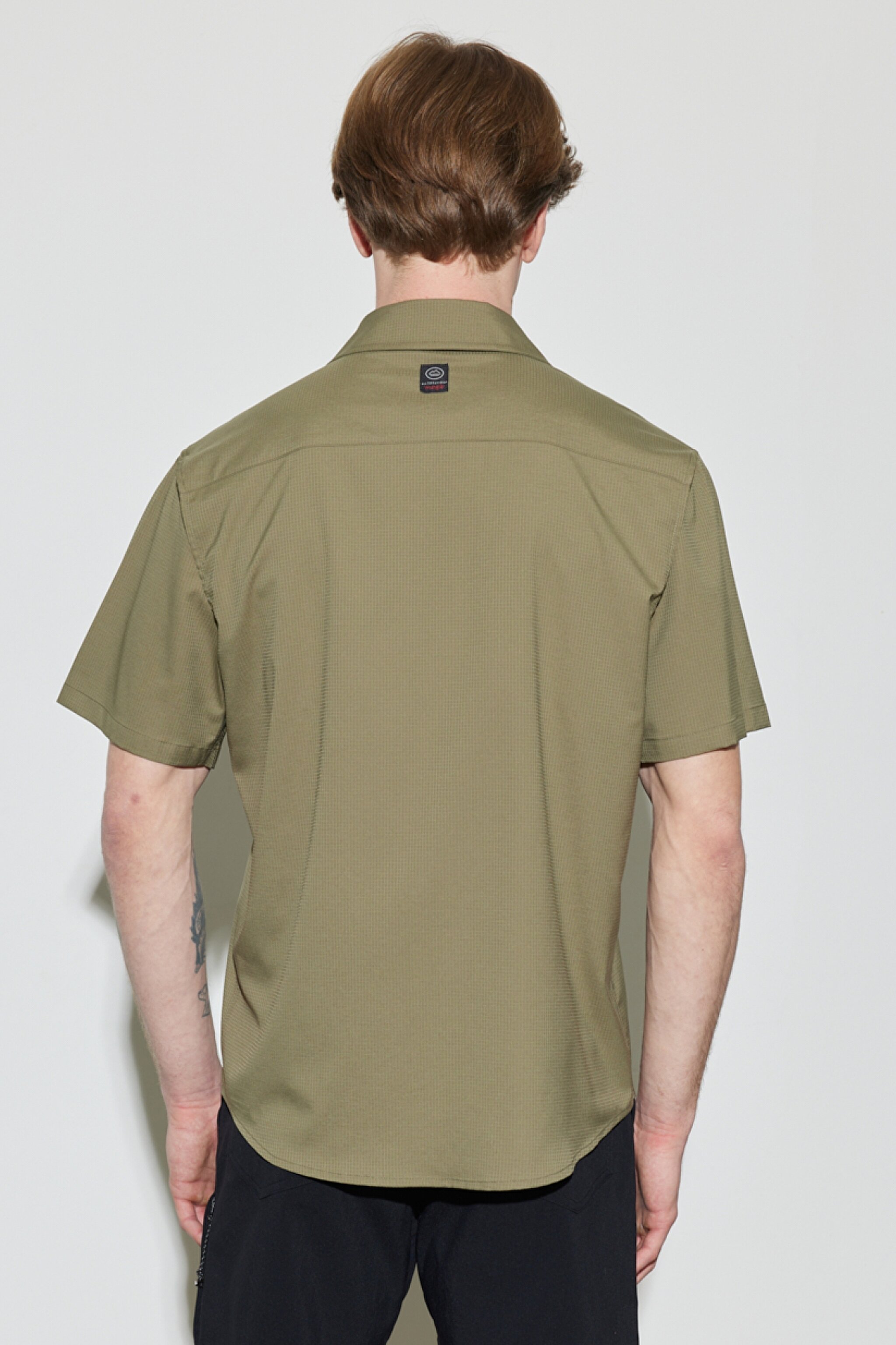All Terrain Gear Regular Fit Normal Kesim Esnek Haki Kısa Kollu Gömlek - Khaki-W231704801 (görsel 8)