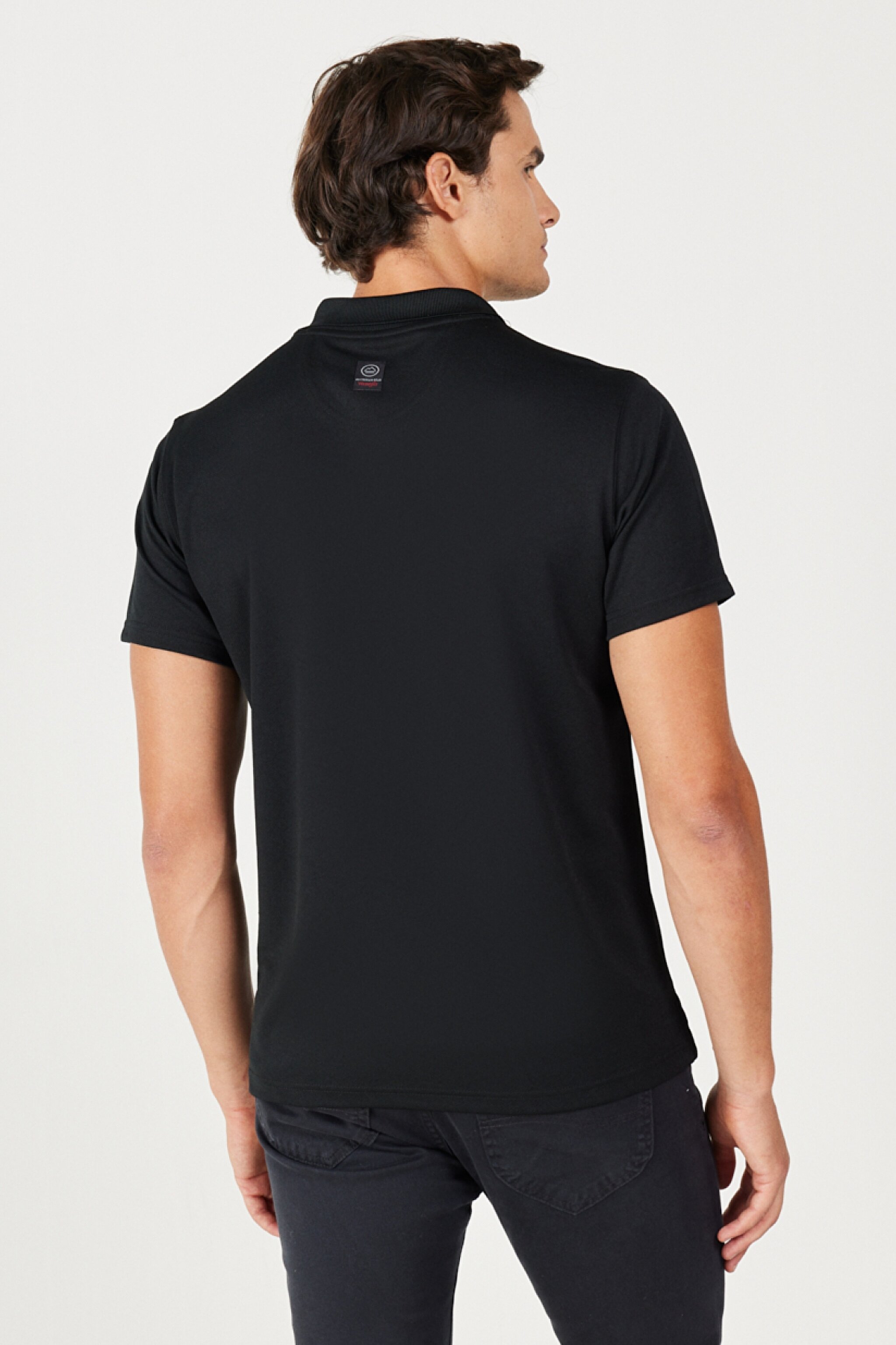 All Terrain Gear Regular Fit Normal Kesim Polo Yaka Siyah Tişört - Black-W231707001 (görsel 5)