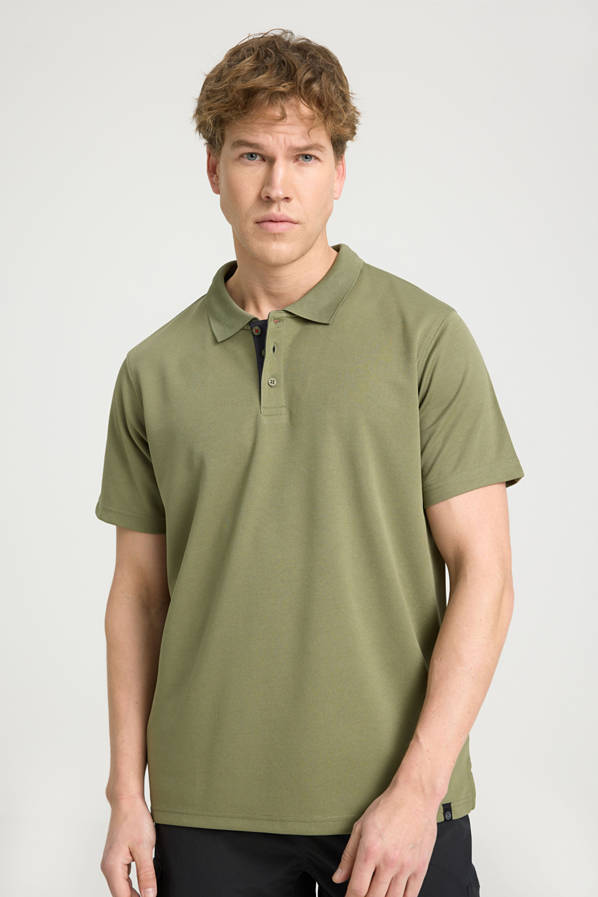 All Terrain Gear Regular Fit Normal Kesim Polo Yaka Haki Tişört
