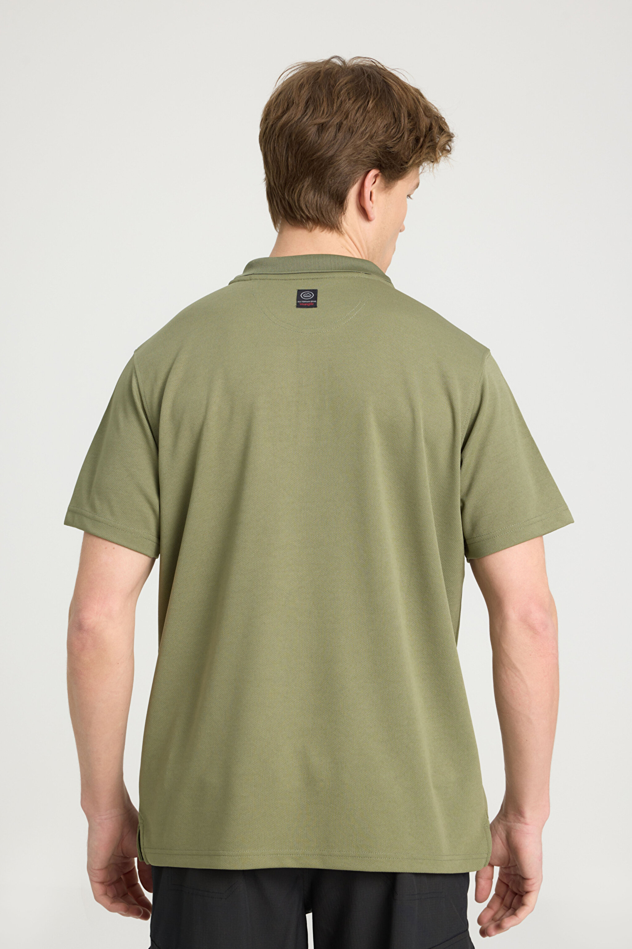 All Terrain Gear Regular Fit Normal Kesim Polo Yaka Haki Tişört - Khaki-W231707801 (görsel 5)
