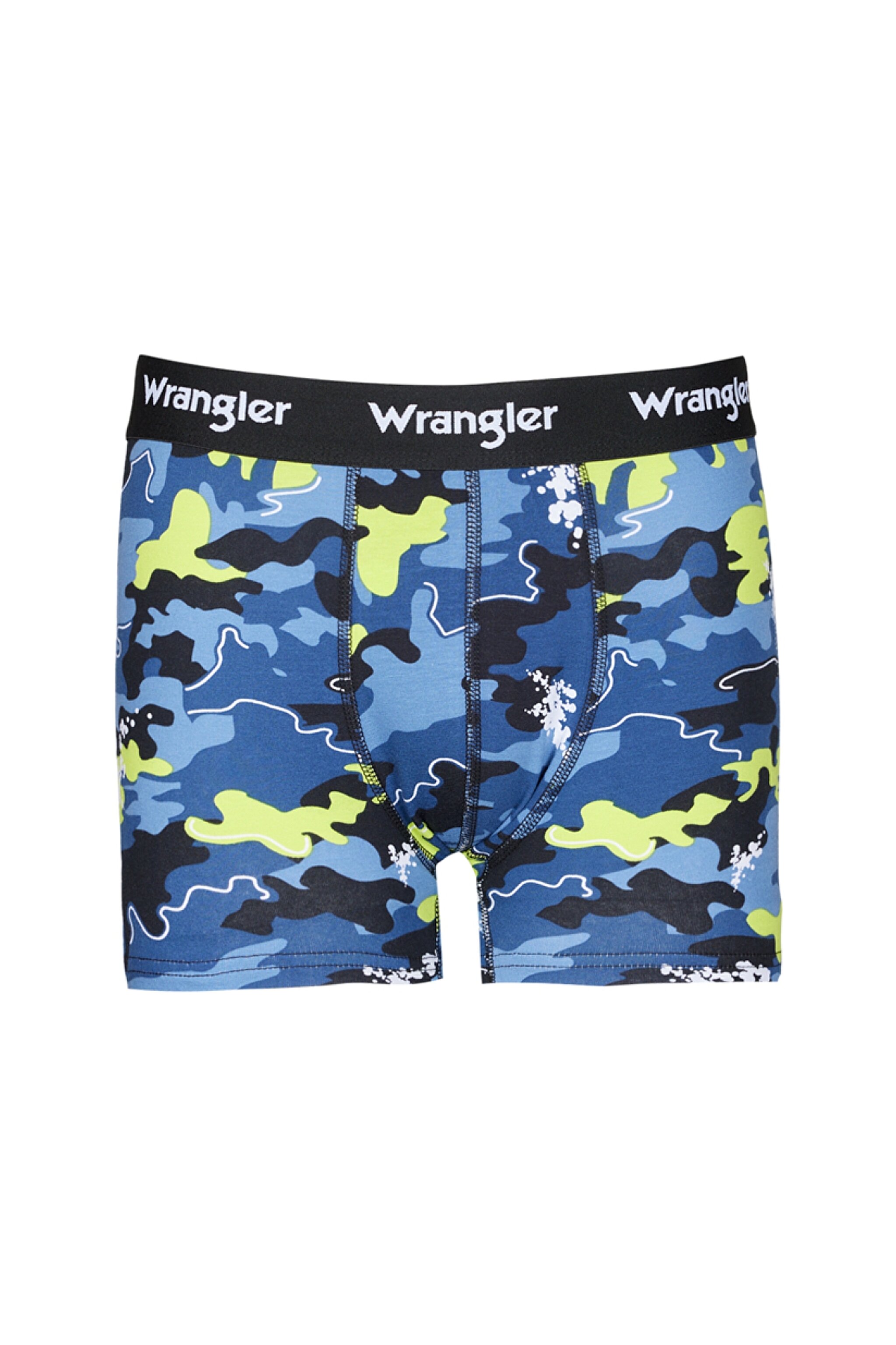 Regular Fit Normal Kesim Kamuflaj Desenli Tekli Boxer