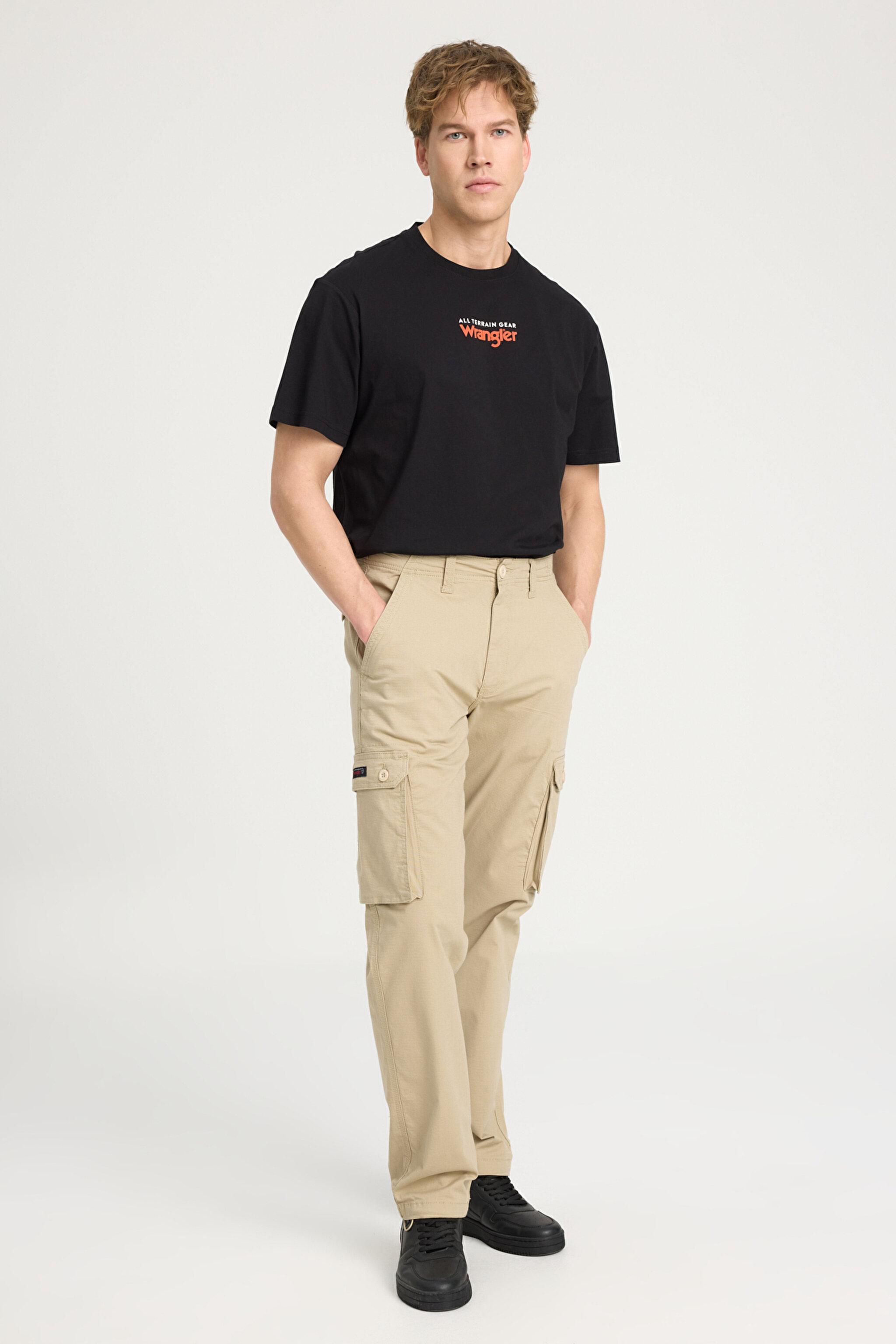 Regular Fit Normal Kesim Normal Bel Düz Paça Bej Kargo Pantolon - Beige-W231802614
  (görsel 2)