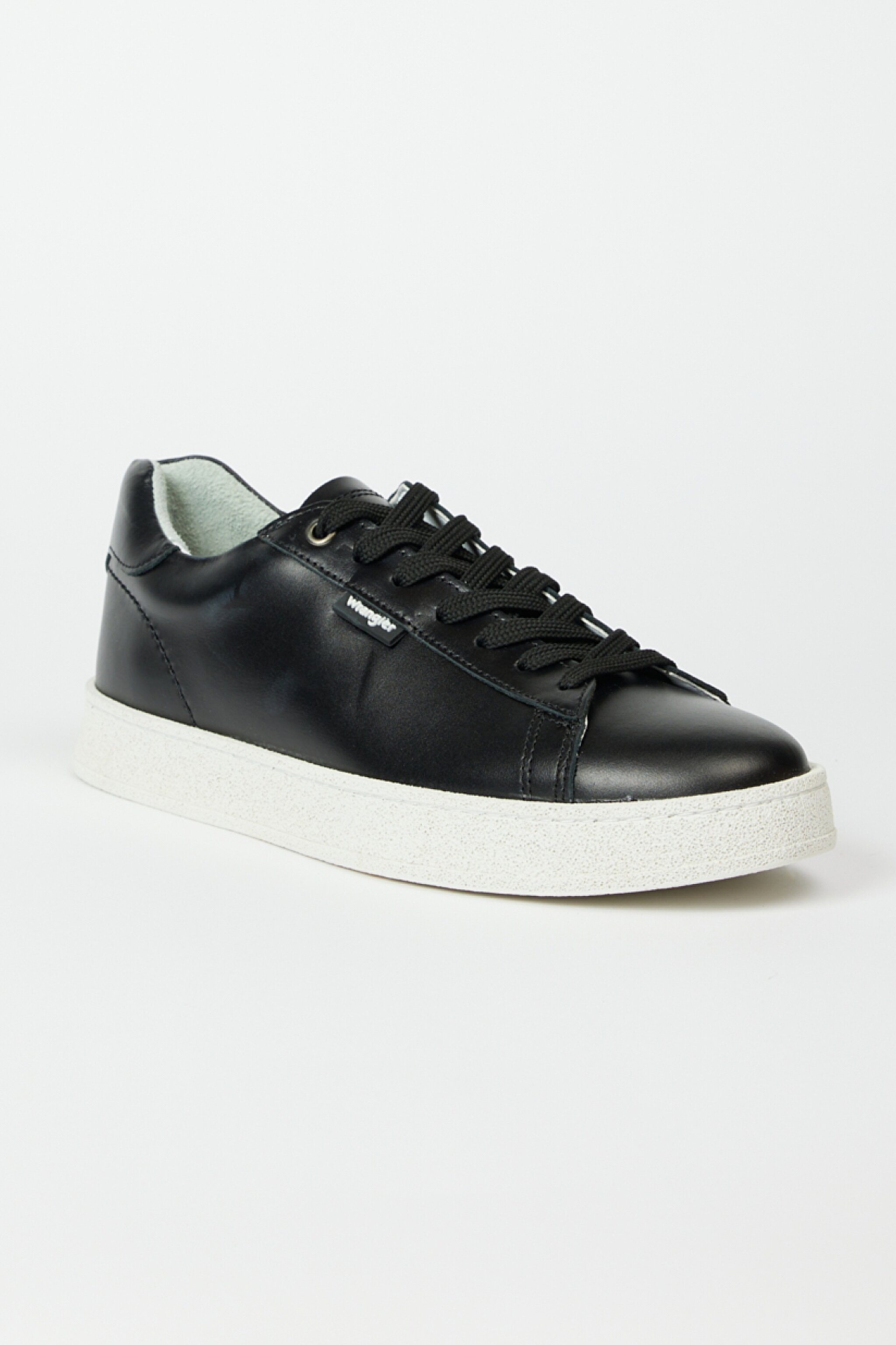 %100 Deri Siyah Sneaker Ayakkabı - Black-W231S14001 (görsel 2)