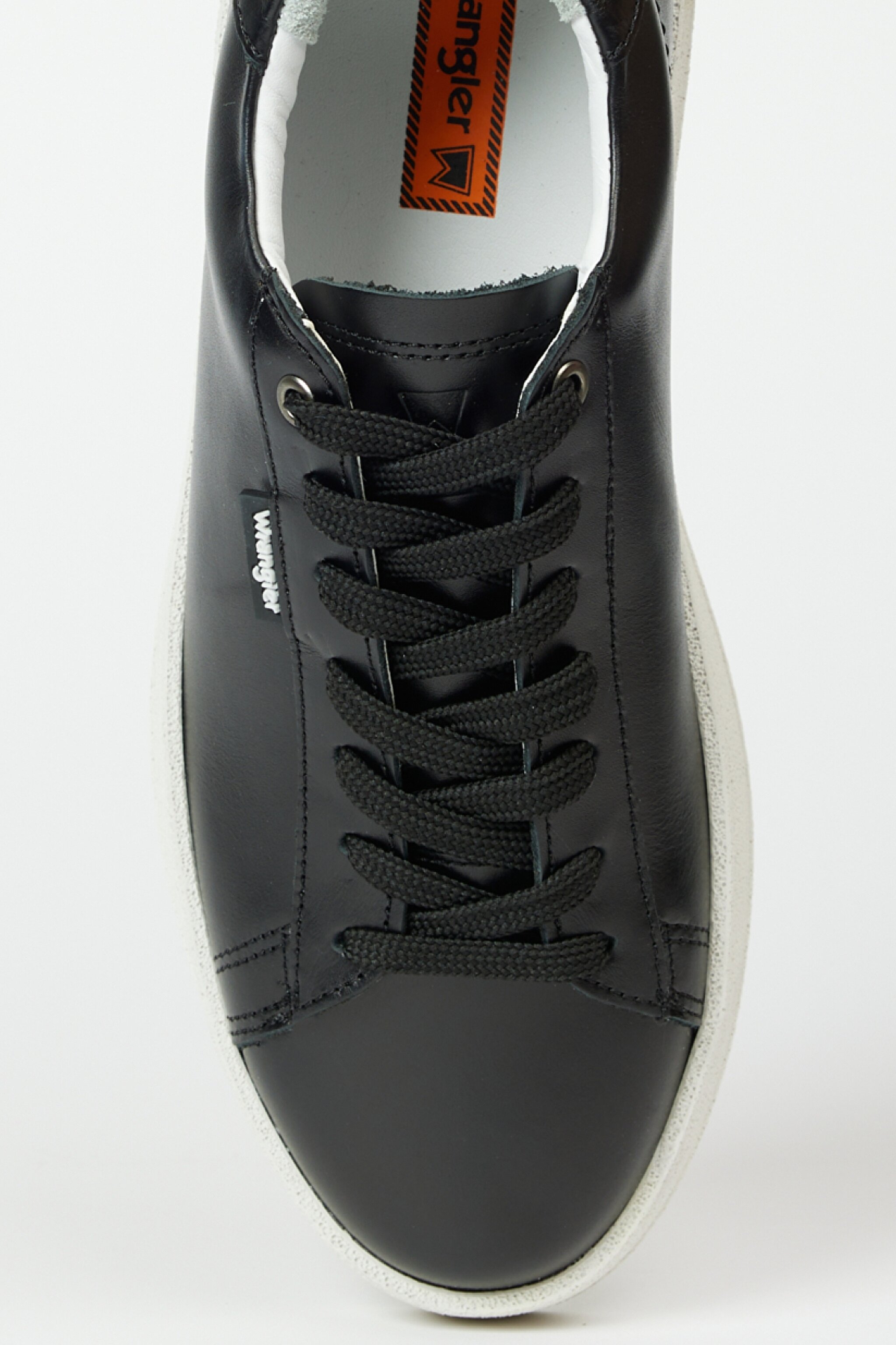 %100 Deri Siyah Sneaker Ayakkabı - Black-W231S14001 (görsel 3)