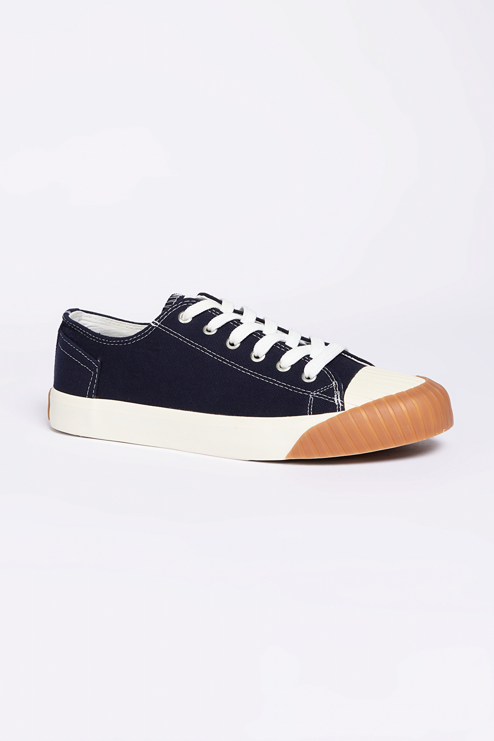 %100 Deri Lacivert Sneaker - Dark Blue-W231S15408 (görsel 2)