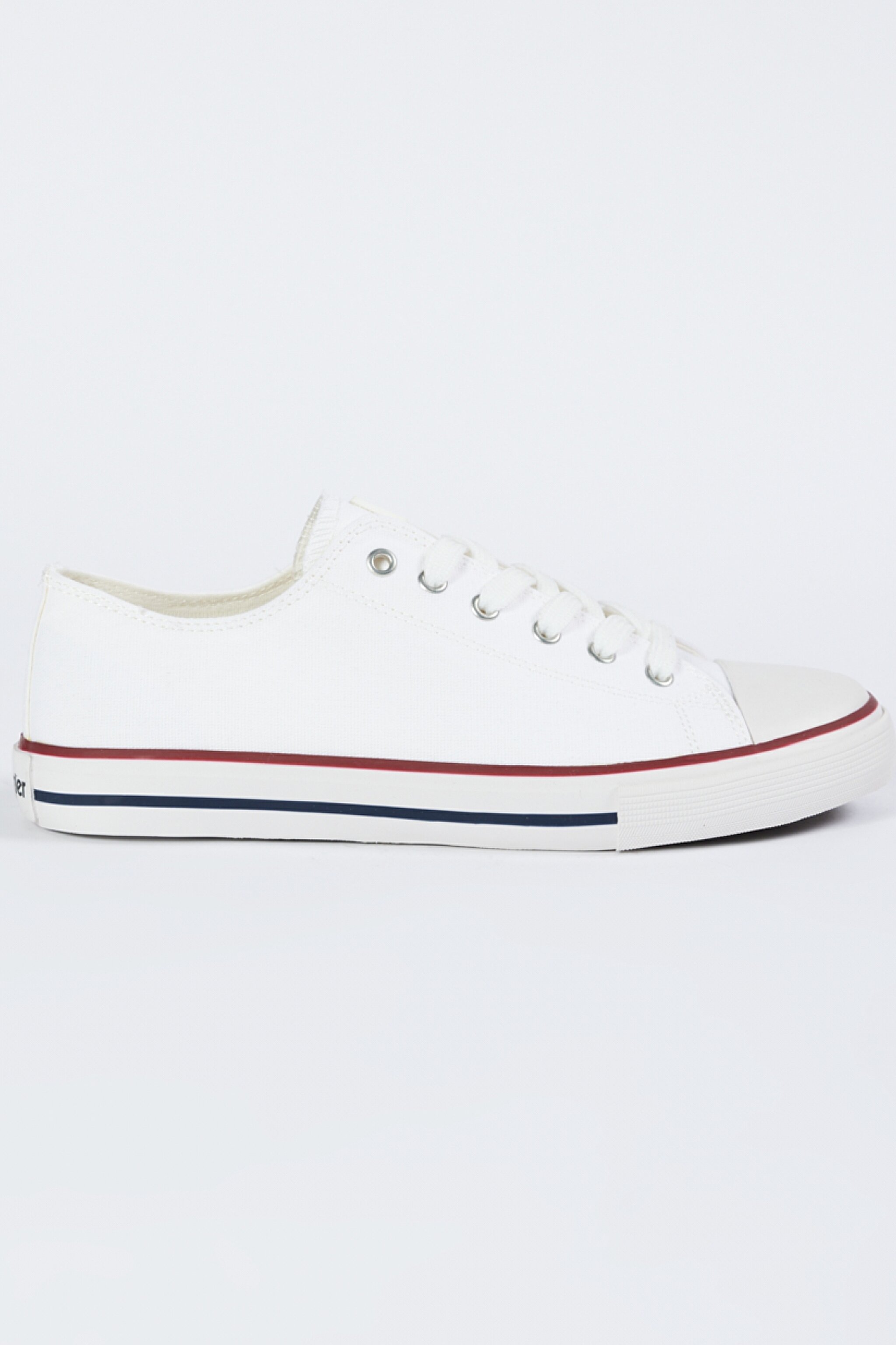 %100 Keten Beyaz Sneaker Ayakkabı
