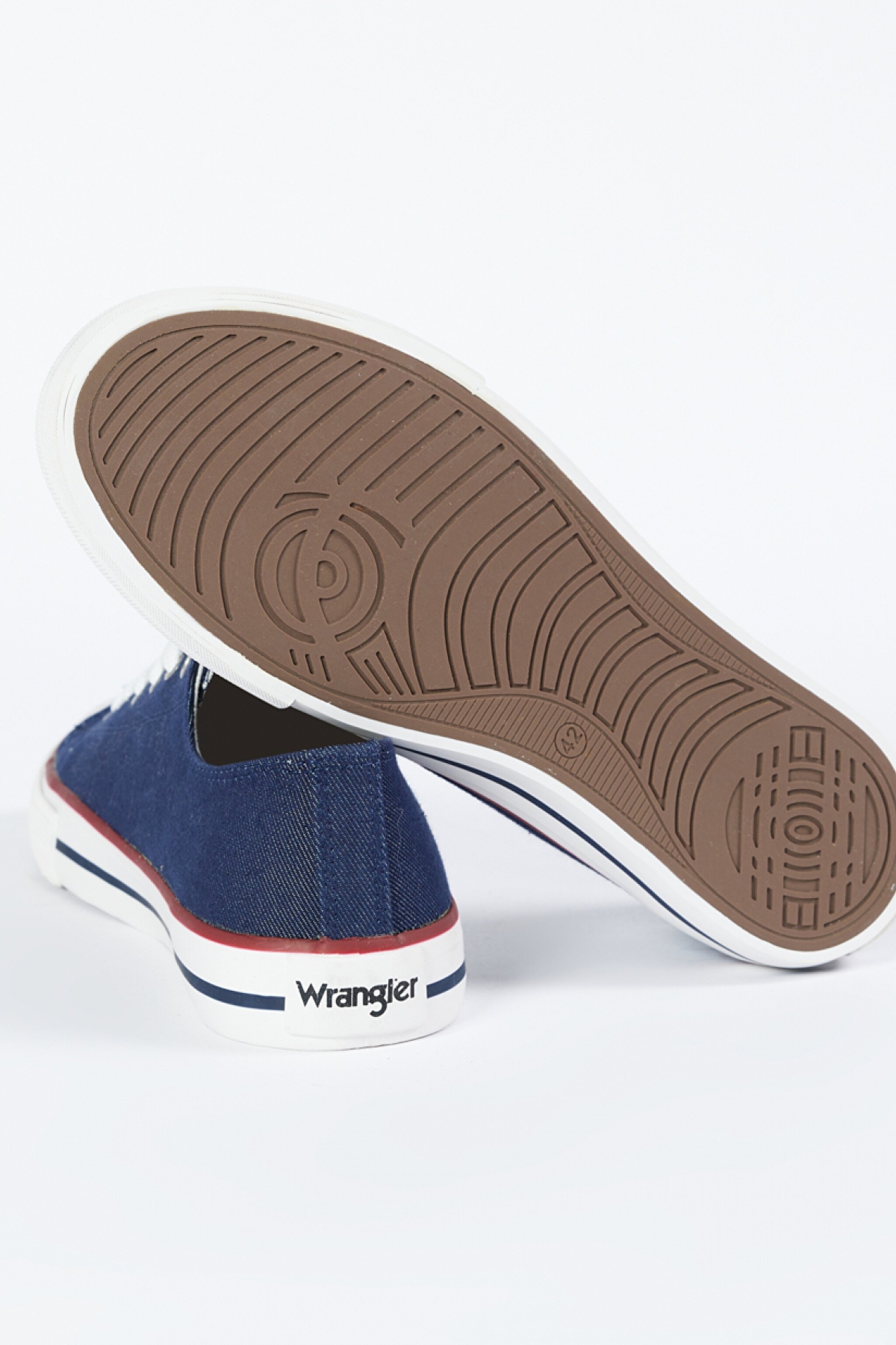 %100 Keten Denim Sneaker Ayakkabı - İndigo-W231S16TF (görsel 4)