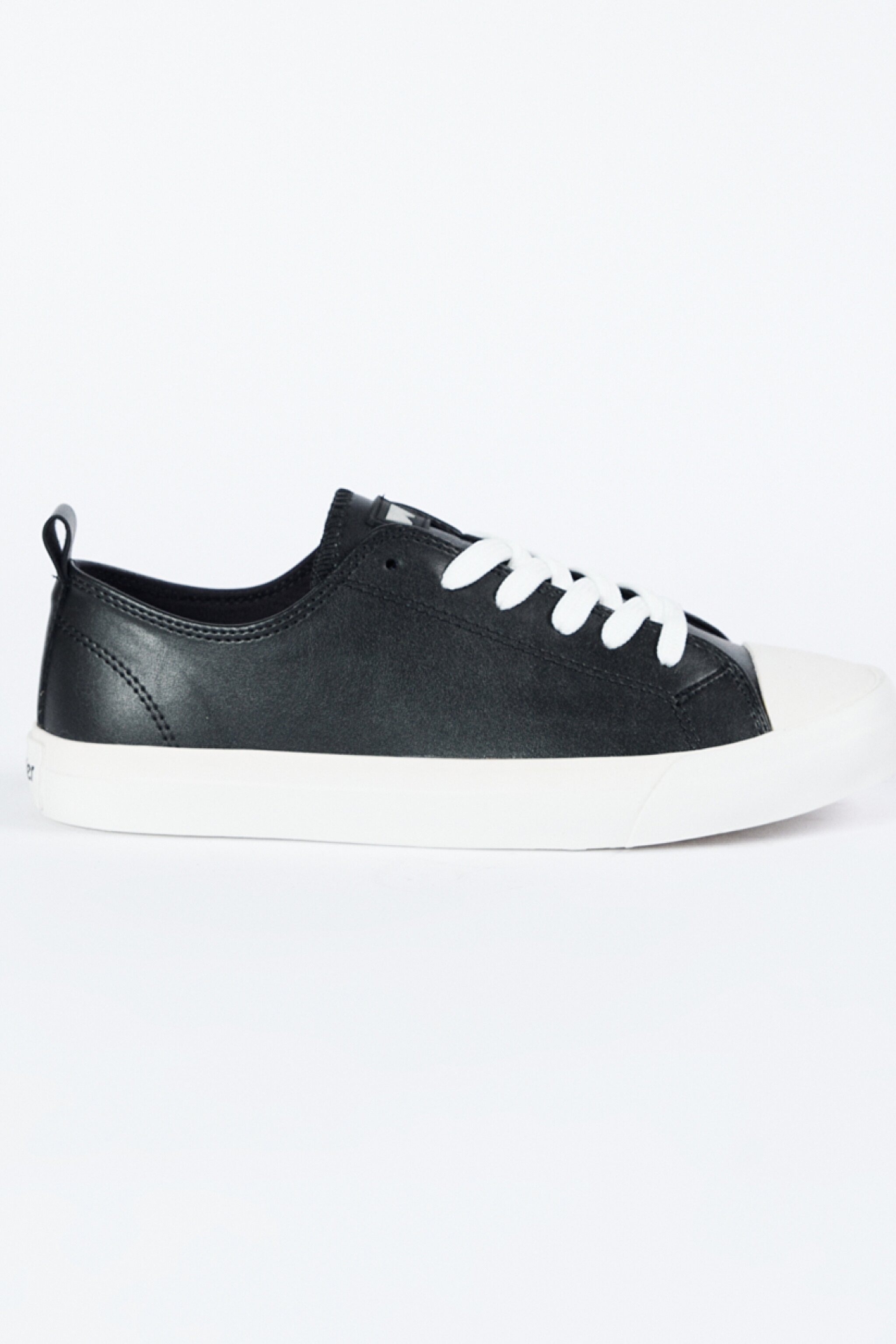 %100 Deri Siyah Sneaker Ayakkabı - Black-W231S17001