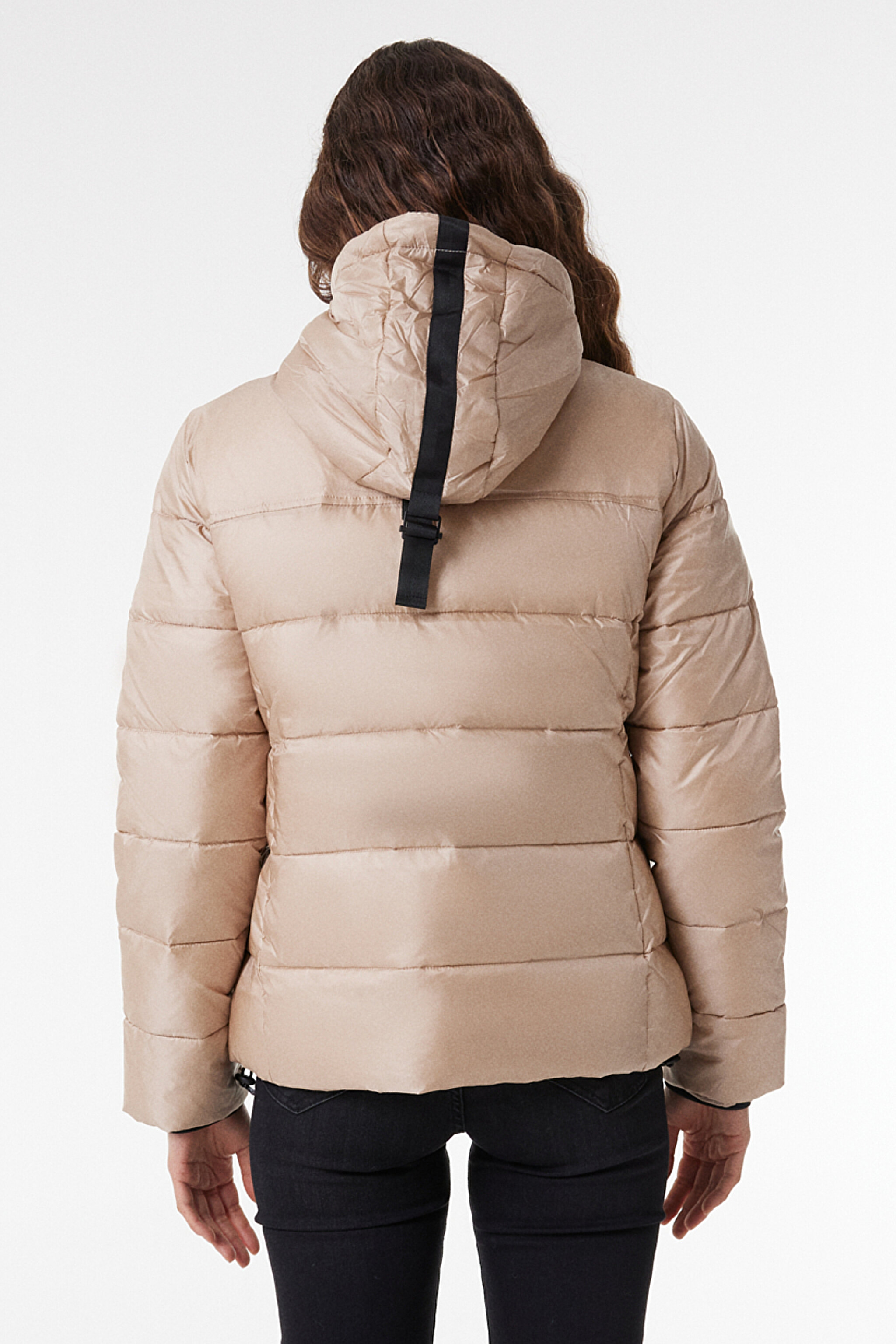 All Terrain Gear Loose Fit Rahat Kesim Kapüşonlu Bej Şişme Mont - Camel-W232196211 (görsel 6)