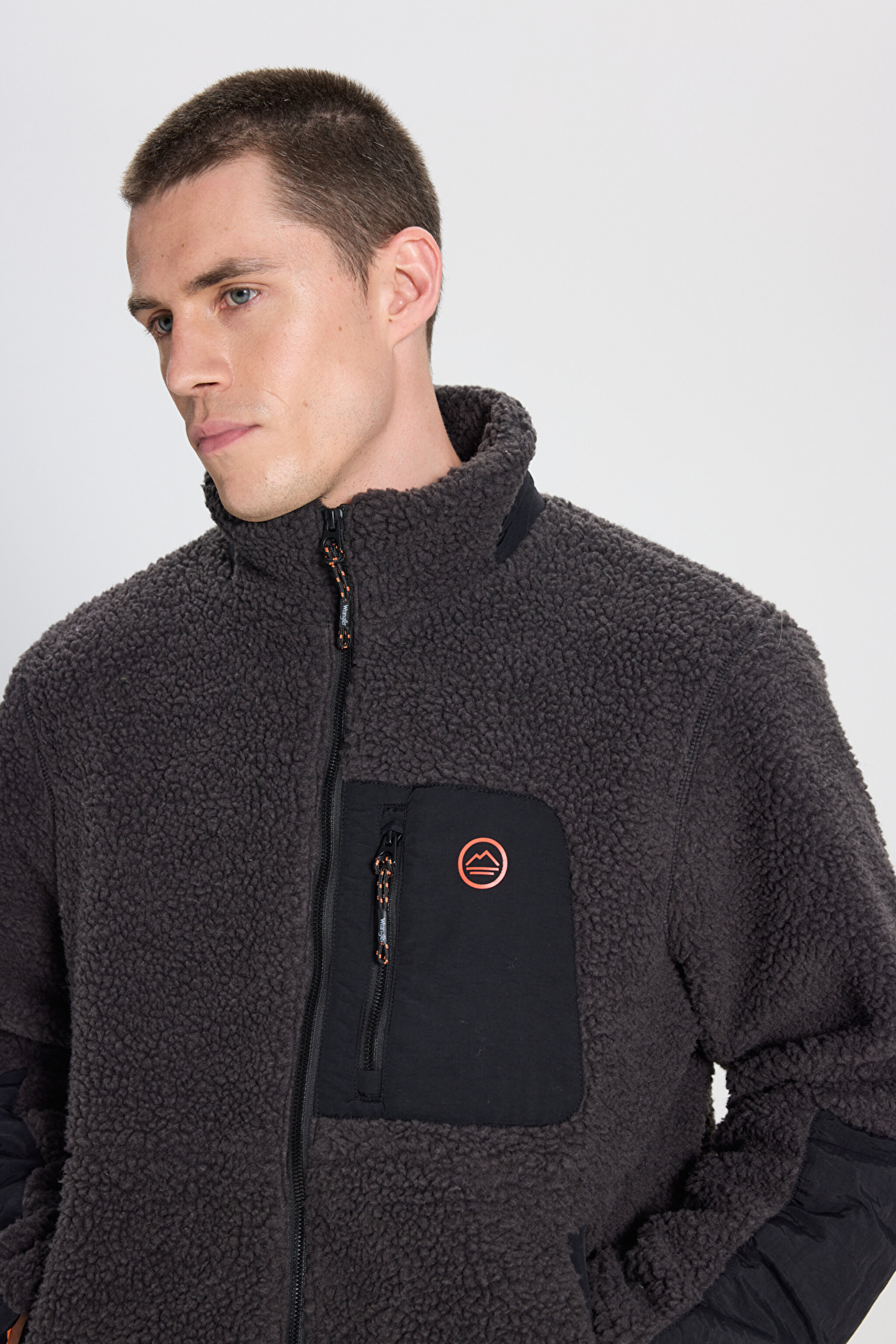 All Terrain Gear Regular Fit Normal Kesim Antrasit Sherpa Ceket - Anthracite-W232218003 (görsel 3)