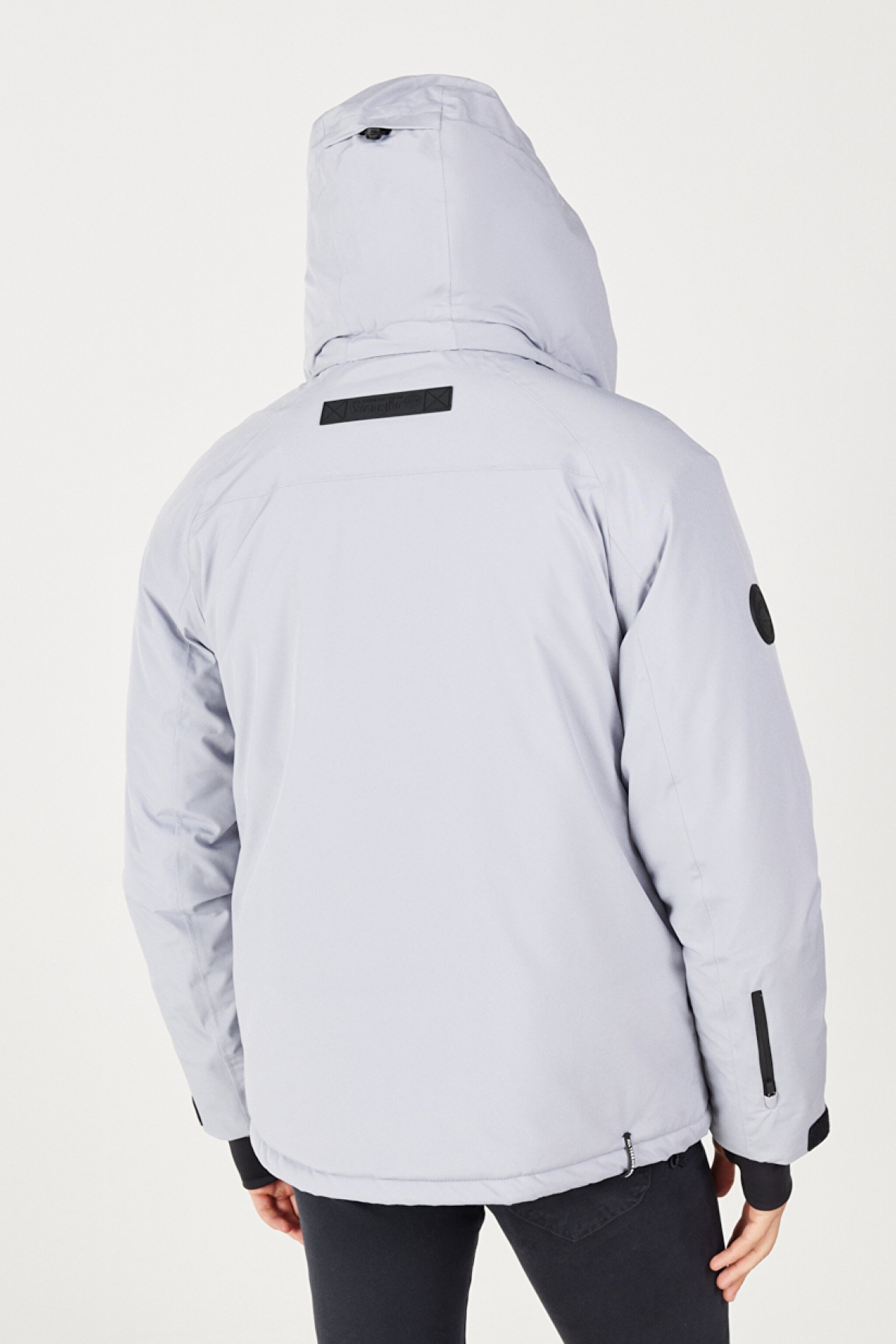 All Terrain Gear Regular Fit Normal Kesim Kapüşonlu Gri Parka - Gray-W232278035 (görsel 8)