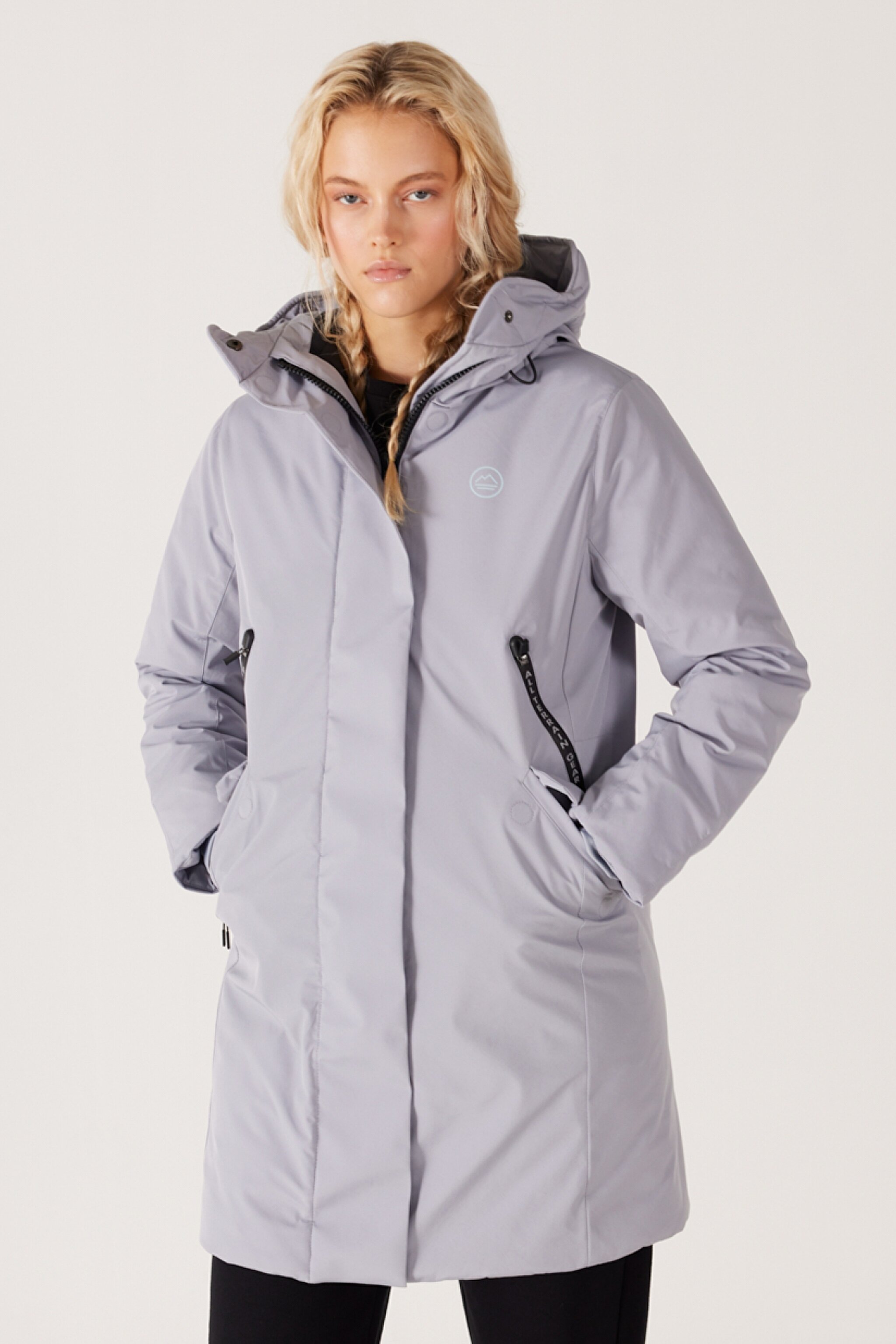 All Terrain Gear Relaxed Fit Geniş Kesim Kapüşonlu Açık Gri Parka Ceket