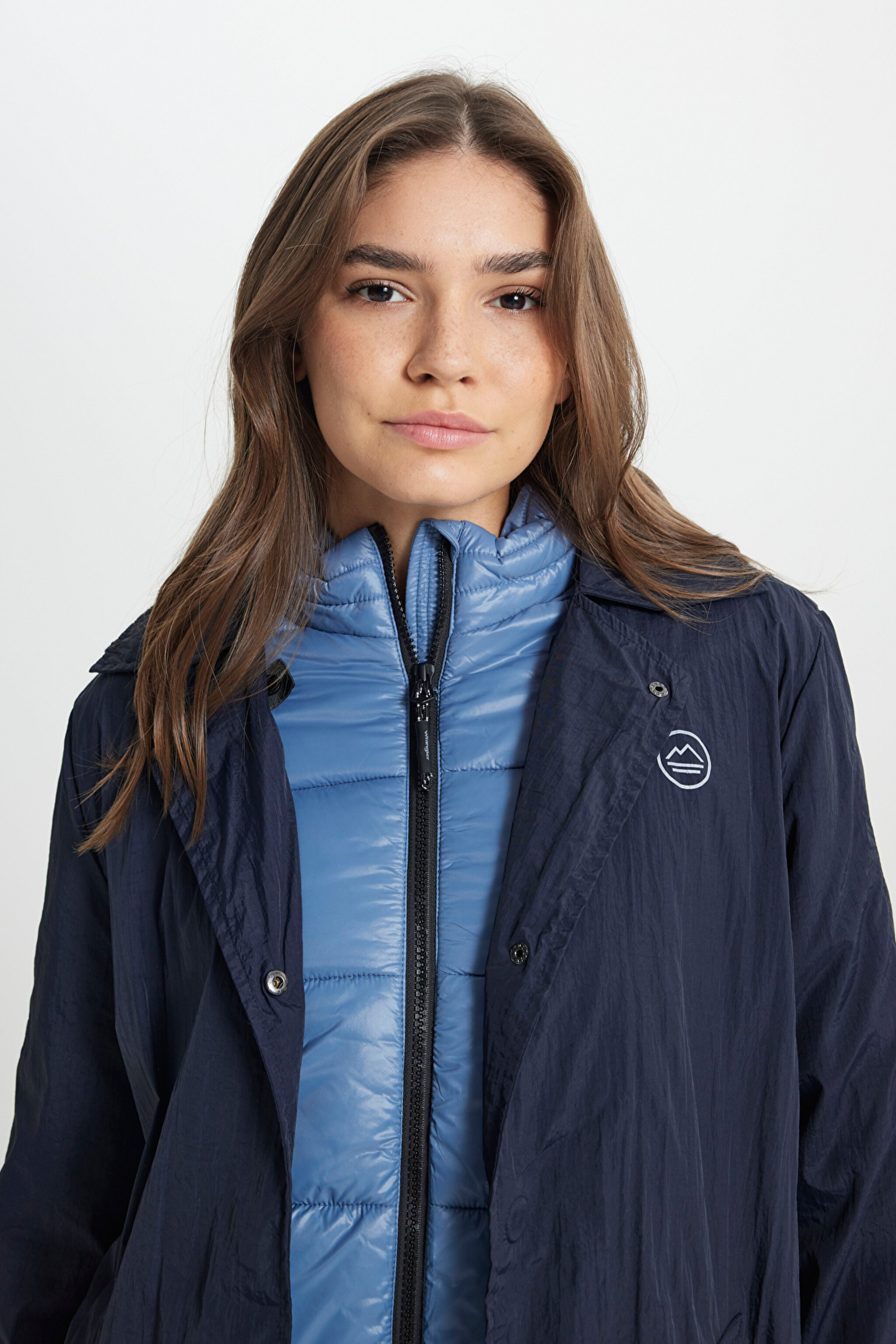 All Terrain Gear Regular Fit Kapüşonlu Çift Kullanımlı Lacivert Yağmurluk Ceket - Navy-W232319114 (görsel 5)