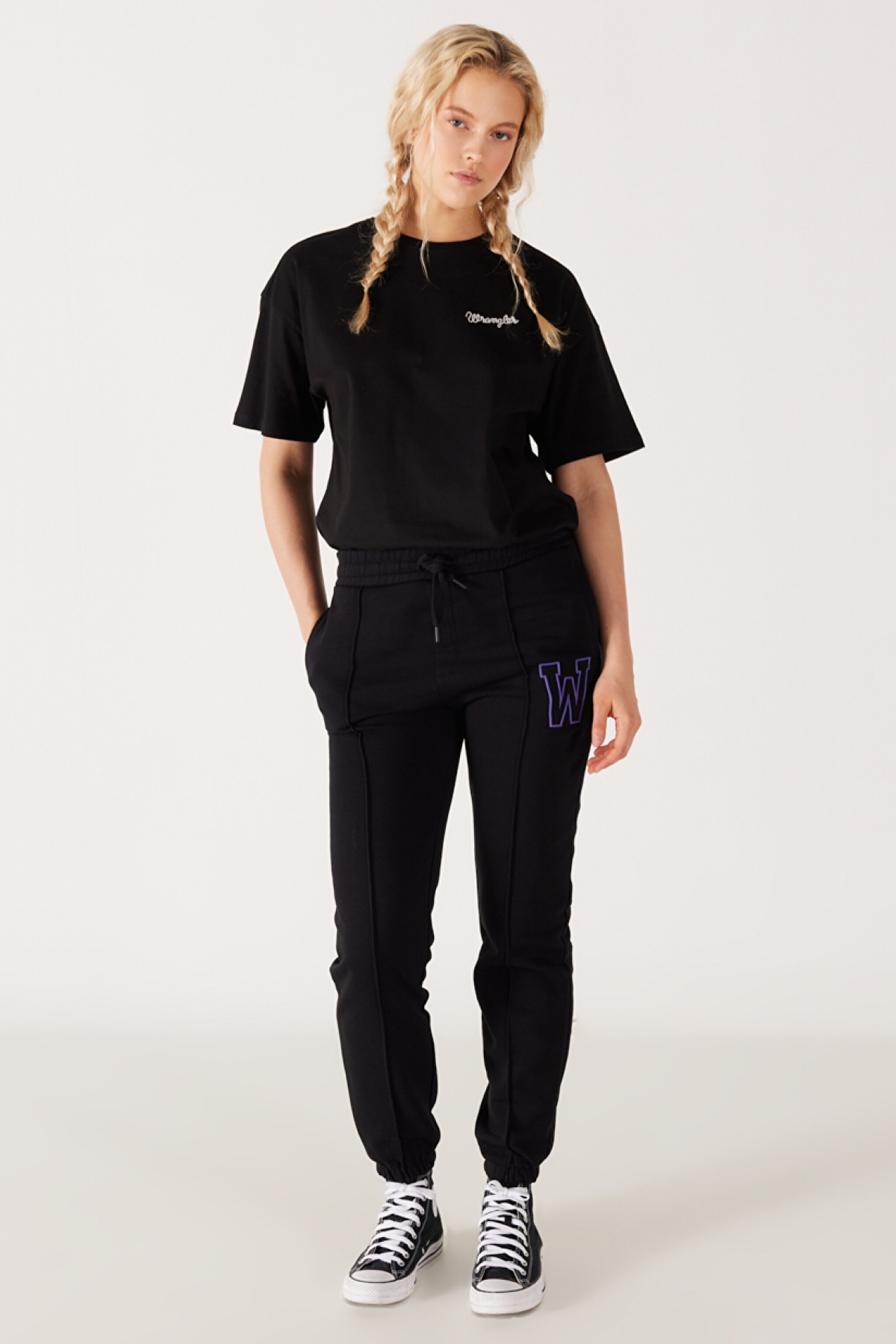Regular Fit Normal Kesim İçi Polarlı Cepli Siyah Jogger Eşofman Altı - Black-W232332001 (görsel 4)