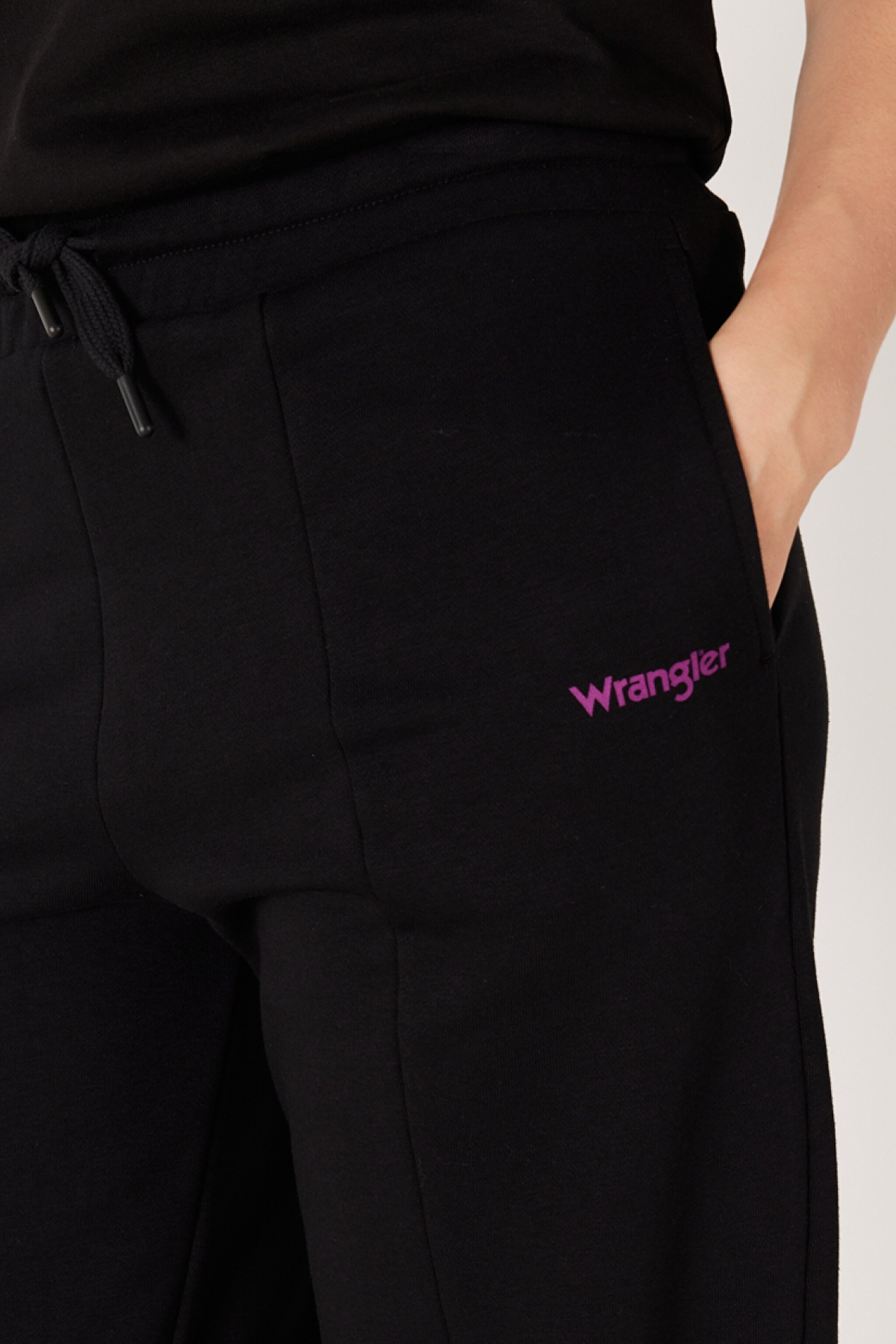 Regular Fit Normal Kesim İçi Polarlı Cepli Siyah Jogger Eşofman Altı - Black-W232349001 (görsel 4)